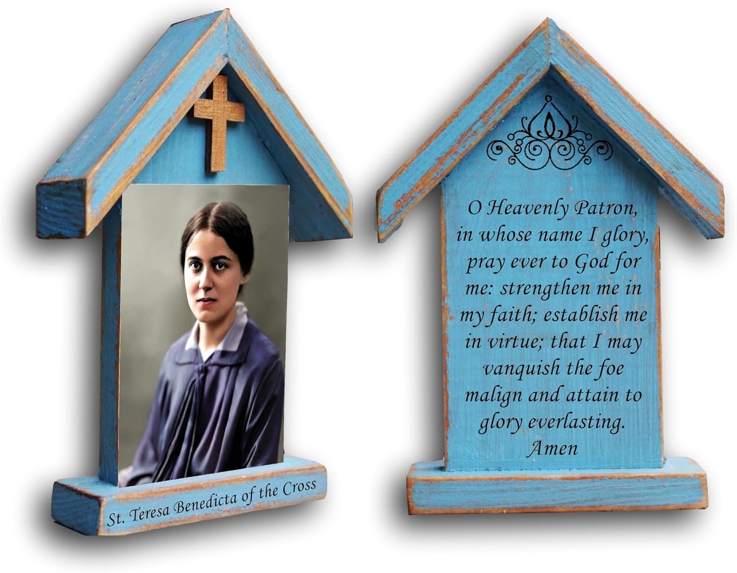 St Teresa Benedicta of the Cross, St Edith Stein, Saint Edith Stein, religious gift women (SMALL: 5.1 x 3.1 in (13x8 cm))
