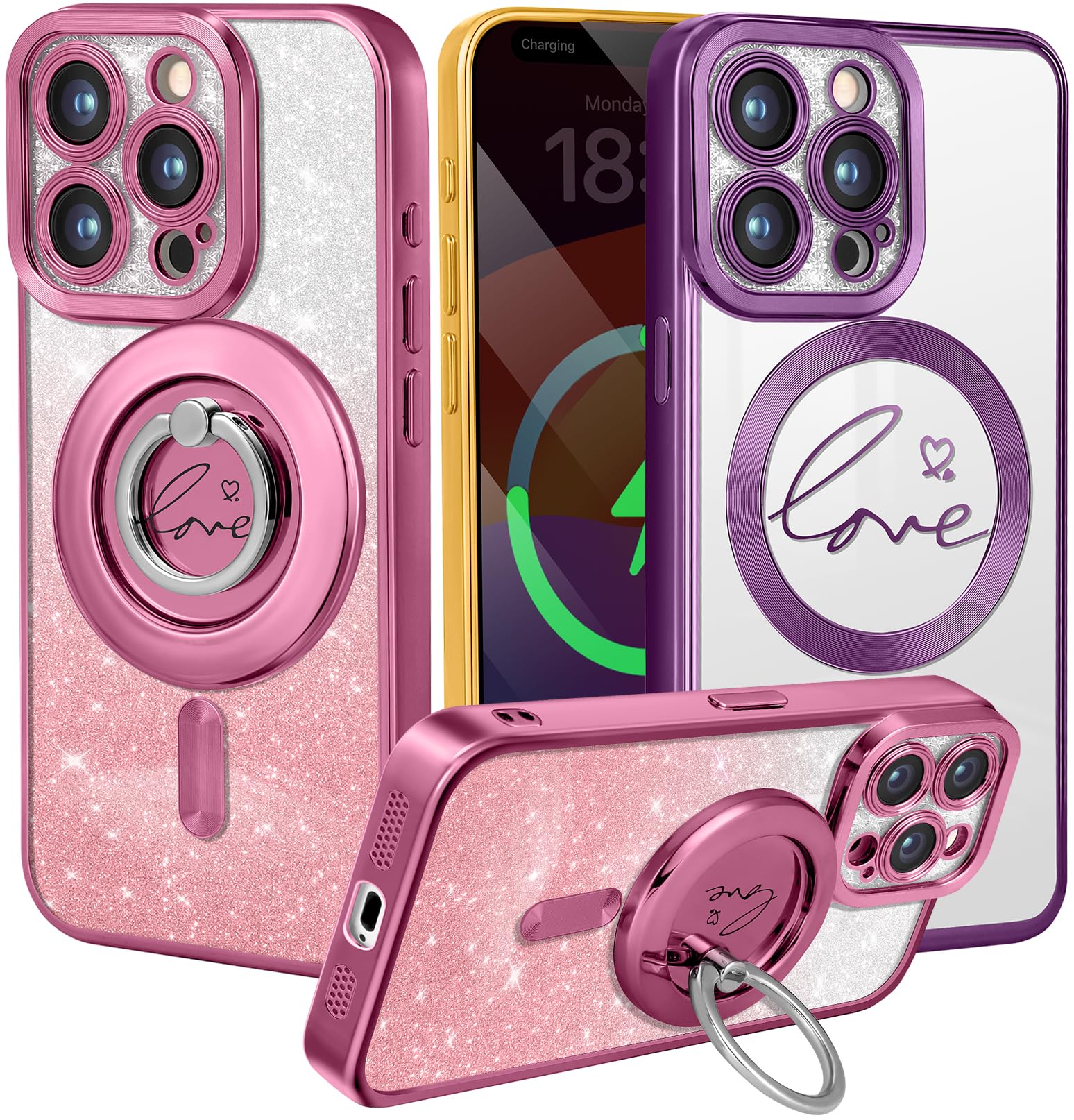 Amazon.com: Petitian for iPhone 15 Pro Max Case - Compatible with ...
