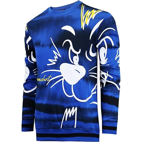 Screenshotbrand Mens Urban Hip Hop Premium Fleece - Pullover Activewear Street Fashion Crew Neack Sweatshirt