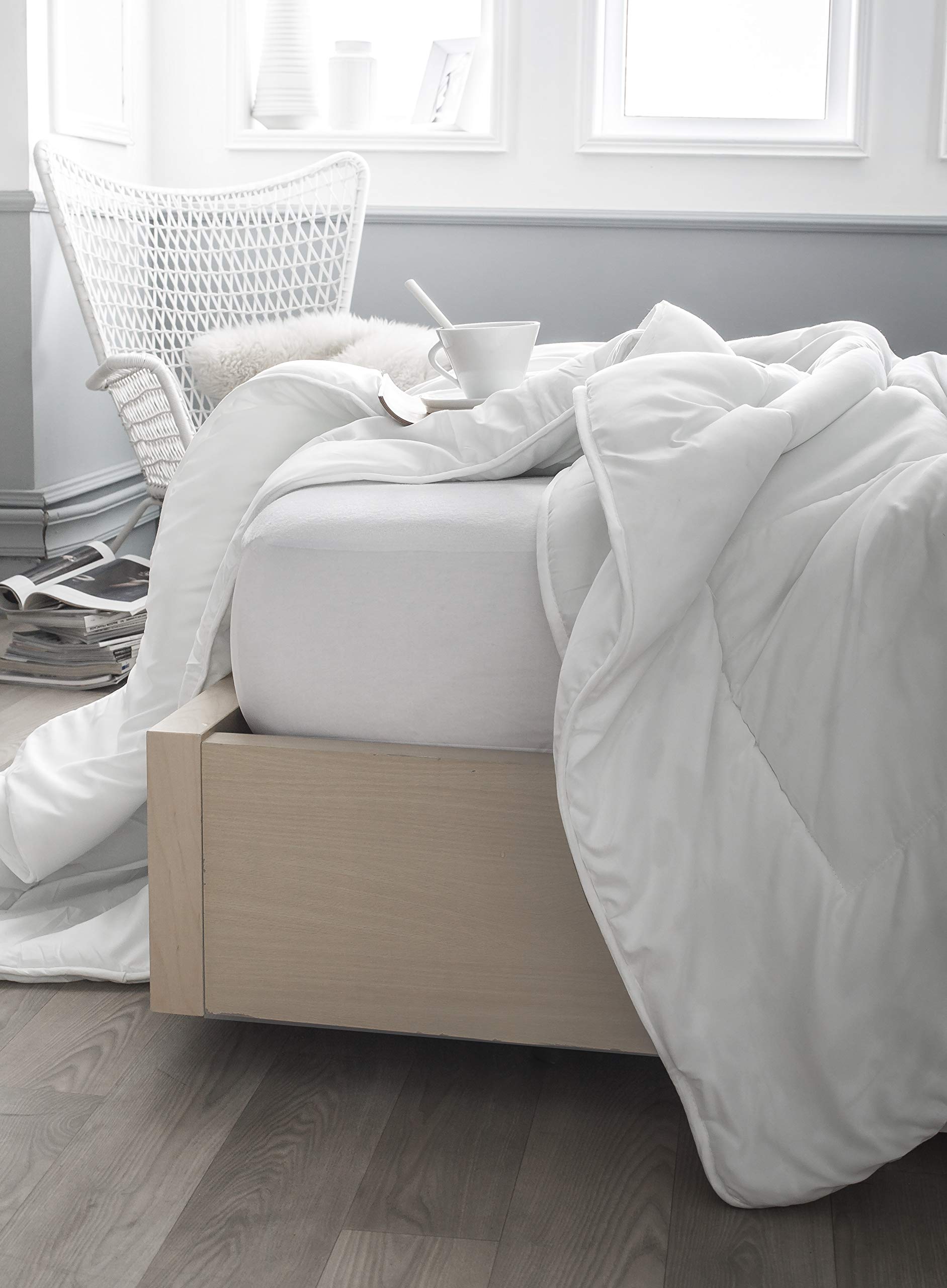 TODAY Protege Matelas Polyester Absorbant 160/200 Cool Plus - 100% Polyester