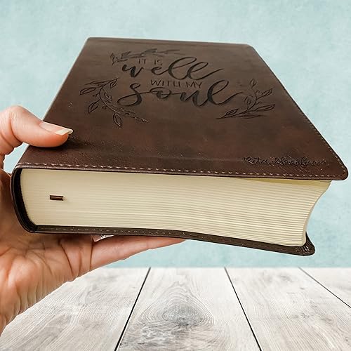 Miniatura 6 de Biblia de diario ESV | Personalizado con nombre | Diseño personalizado con letras a mano y grabado con láser | Regalo para boda, cumpleaños,
