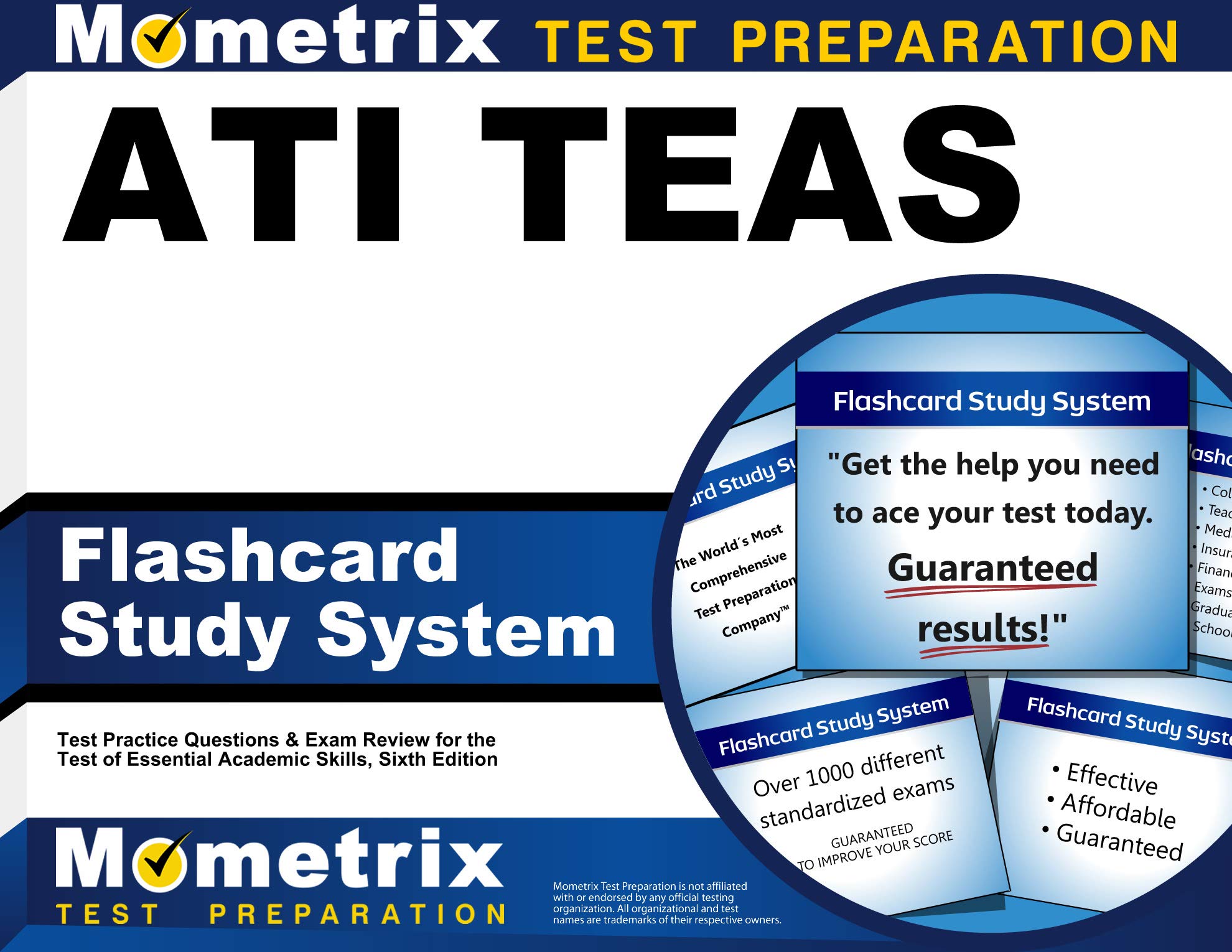 ATI TEAS Flashcard Study System: TEAS 6 Test Practice Questions & Exam Review for the Test of Essential Academic Skills, Sixth Edition (Cards)