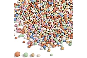 5.5 LBS Hydroponics Clay Pebbles - Mini Multi Color Hydro Ceramsite Balls for Gardening