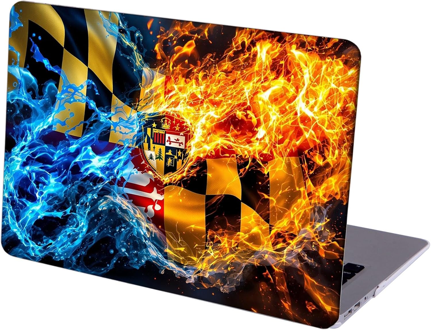 Compatible with MacBook Neo 13-inch, Hard Shell Case with Keyboard Cover and Screen Protector (A3404 A18 Pro chip, 2026 Release) - Flag of Maryland MC21839