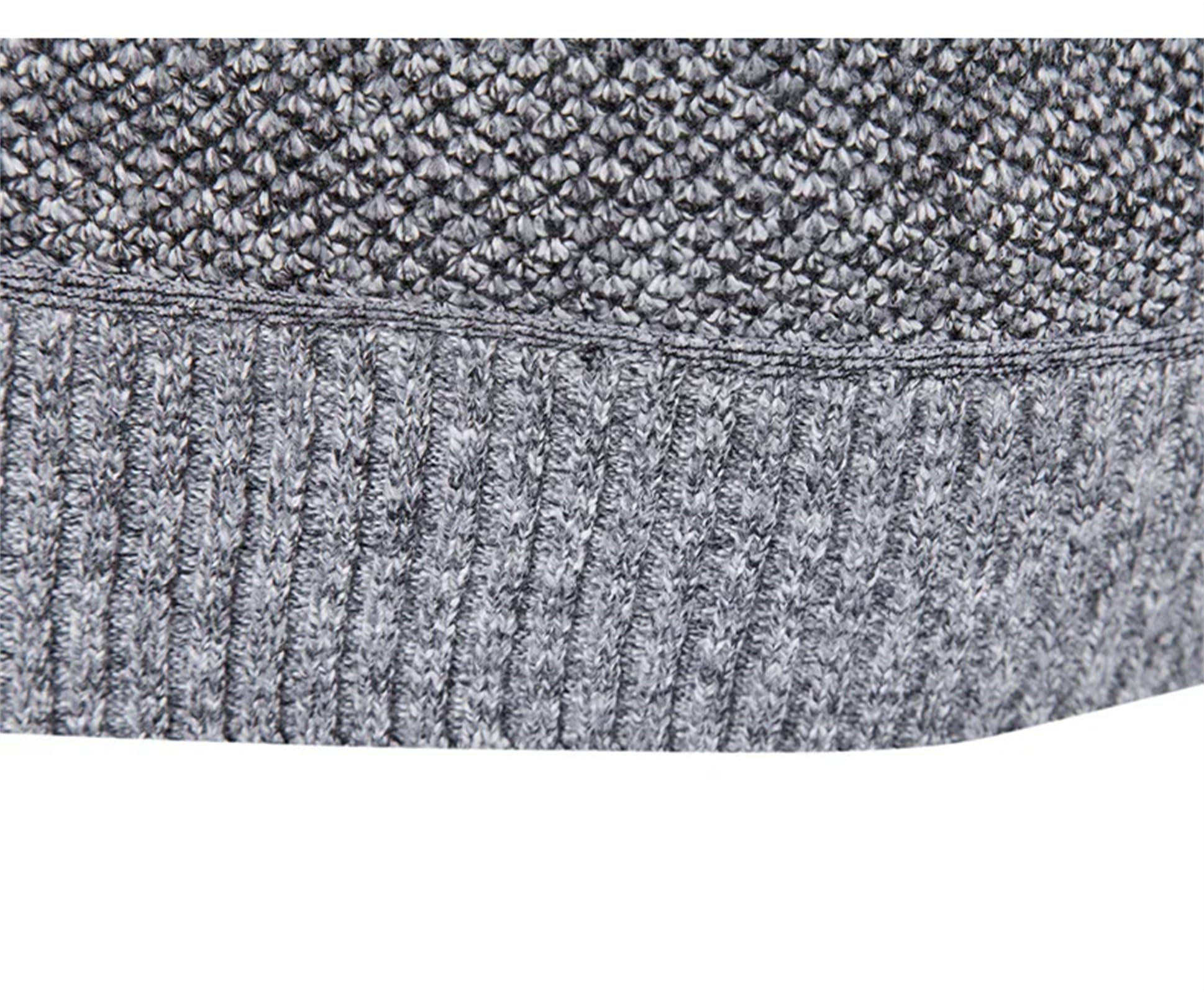 Autunno e Inverno Addensato Maglione Lavorato A Maglia Pullover Tinta Unita Cerniera Collo Alto Slim Casual Maglione per Gli Uomini
