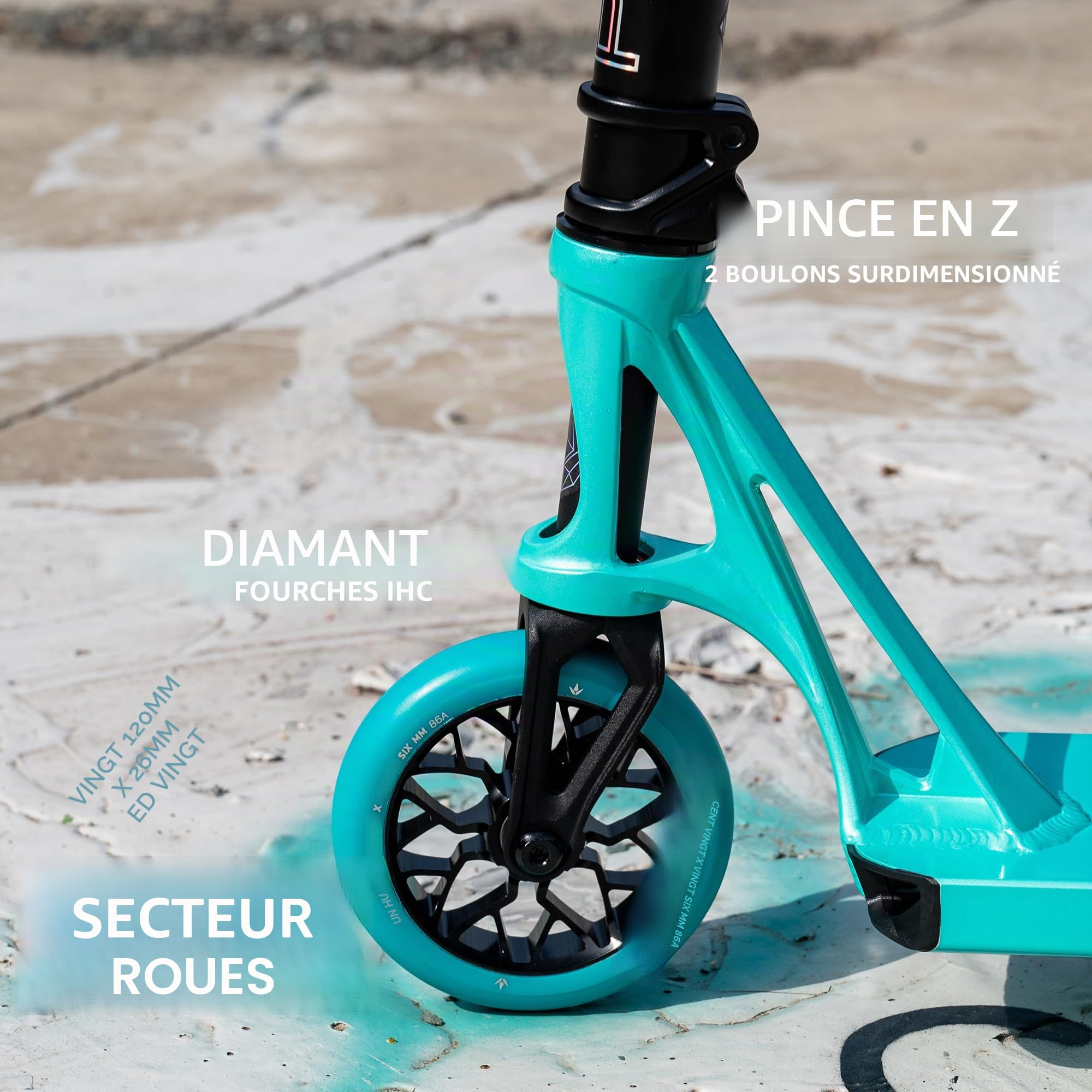 Blunt Scooters Prodigy X Pro Trottinette haute performance en pièces professionnelles, trottinette parfaite pour tous les niveaux de difficulté