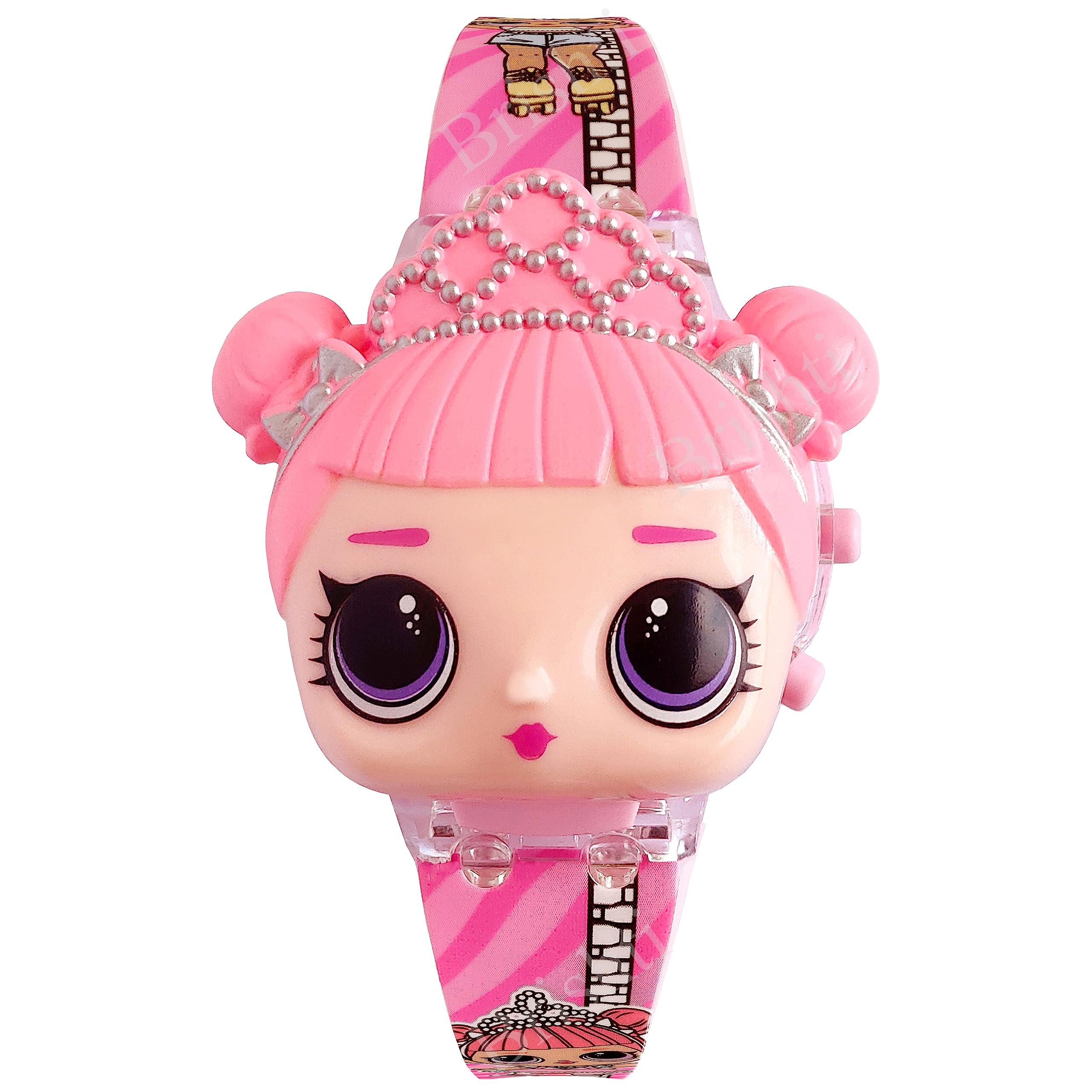 Brishti Cartoon Character Multicolored Disco Light Wth Music Digital Wrist Watch for Kids (Pink) (B0CQKHSX6G) Amazon Price History, Amazon Price Tracker
