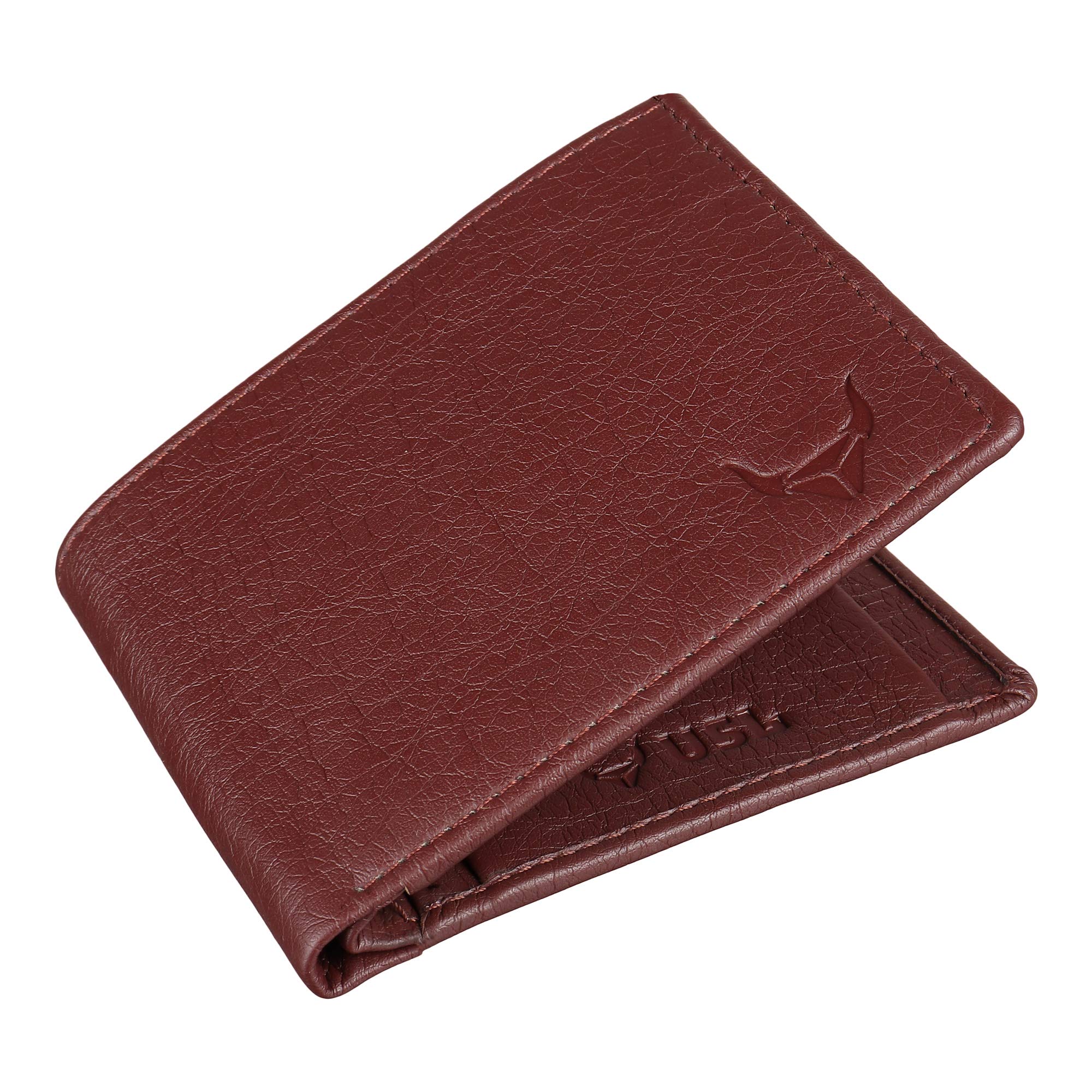 PU Leather Wallet for Men (Brown)-image-19