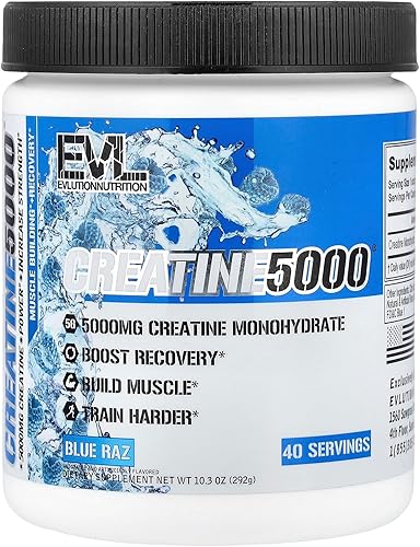 Miniatura 12 de Evlution Nutrition Creatina 5000 + colágeno + BCAA – para mujeres – Apoya el crecimiento muscular magro – 0.18 oz de monohidrato de creatina, 0.07