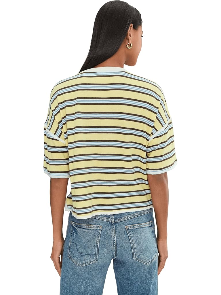 Yellow Free People We The Free Clean Rugby Tee