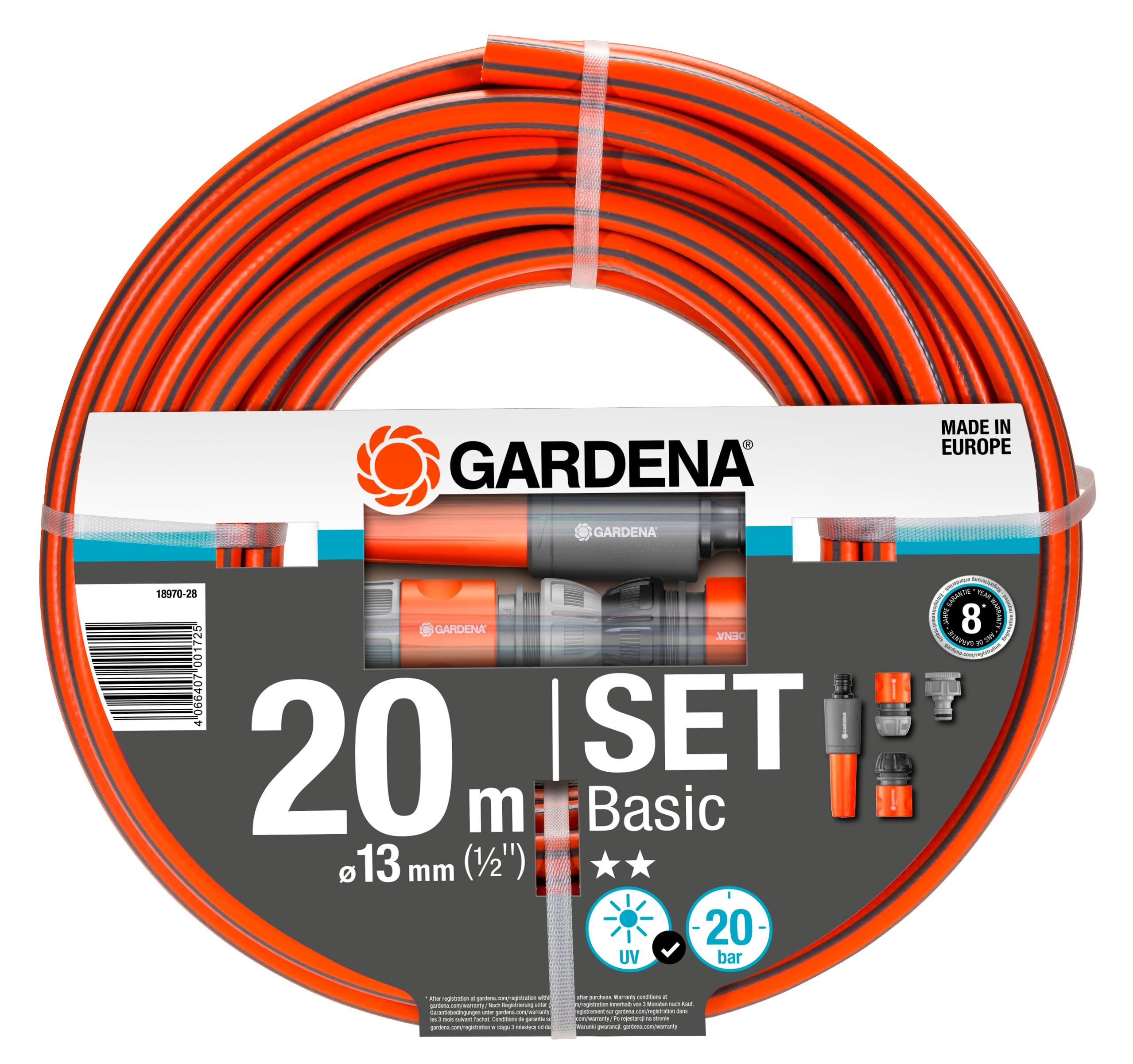 Gardena Basic Hose Set (20 M)