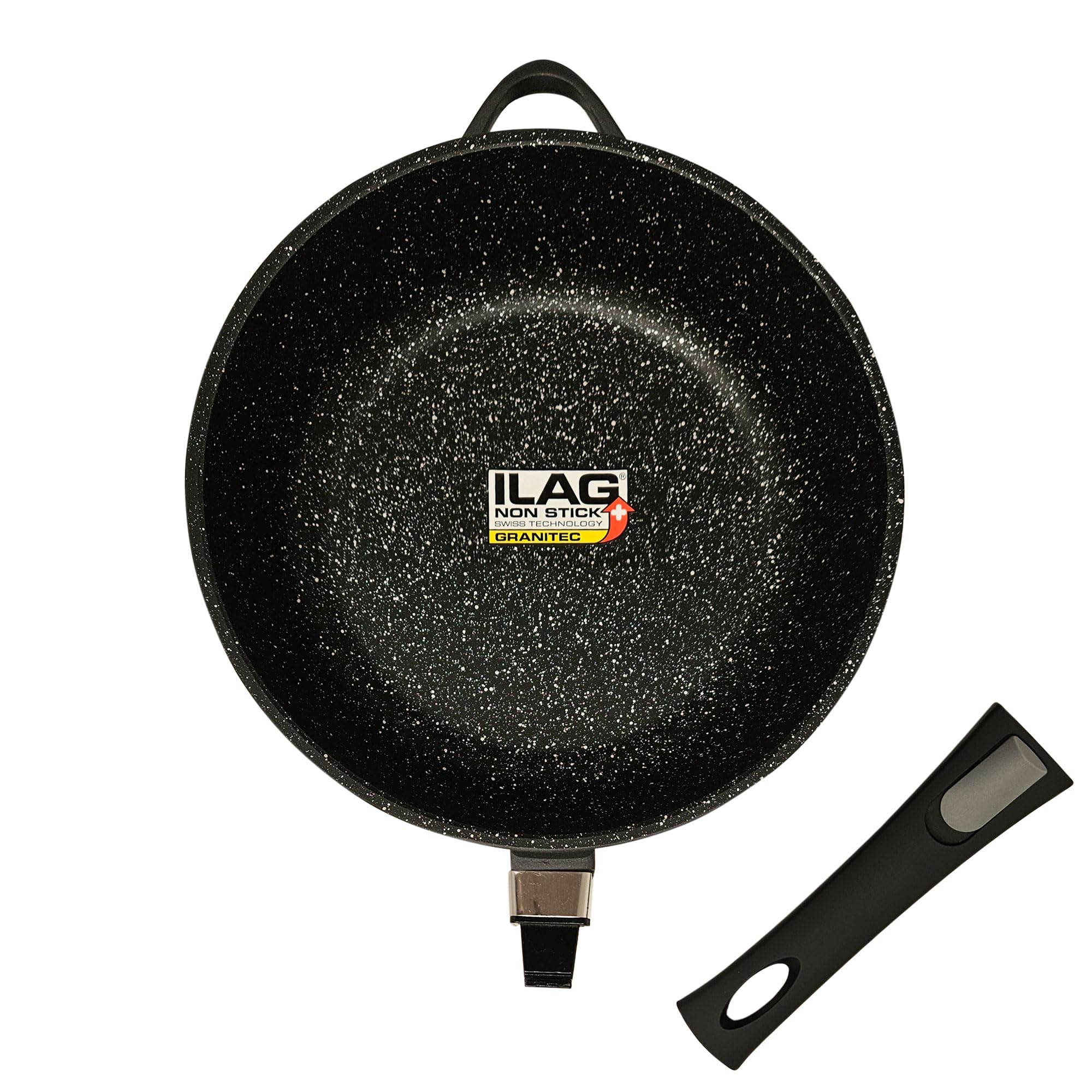 briebe Batería Cocina Inducción 10 Piezas, Juego 3 Ollas Aluminio Fundido + 2 Sartenes, Antiadherente ILAG GRANITEC sin PFOA, Set Cazuelas Tapas Cristal, Guantes Silicona, Vitrocerámica, Gas, Horno