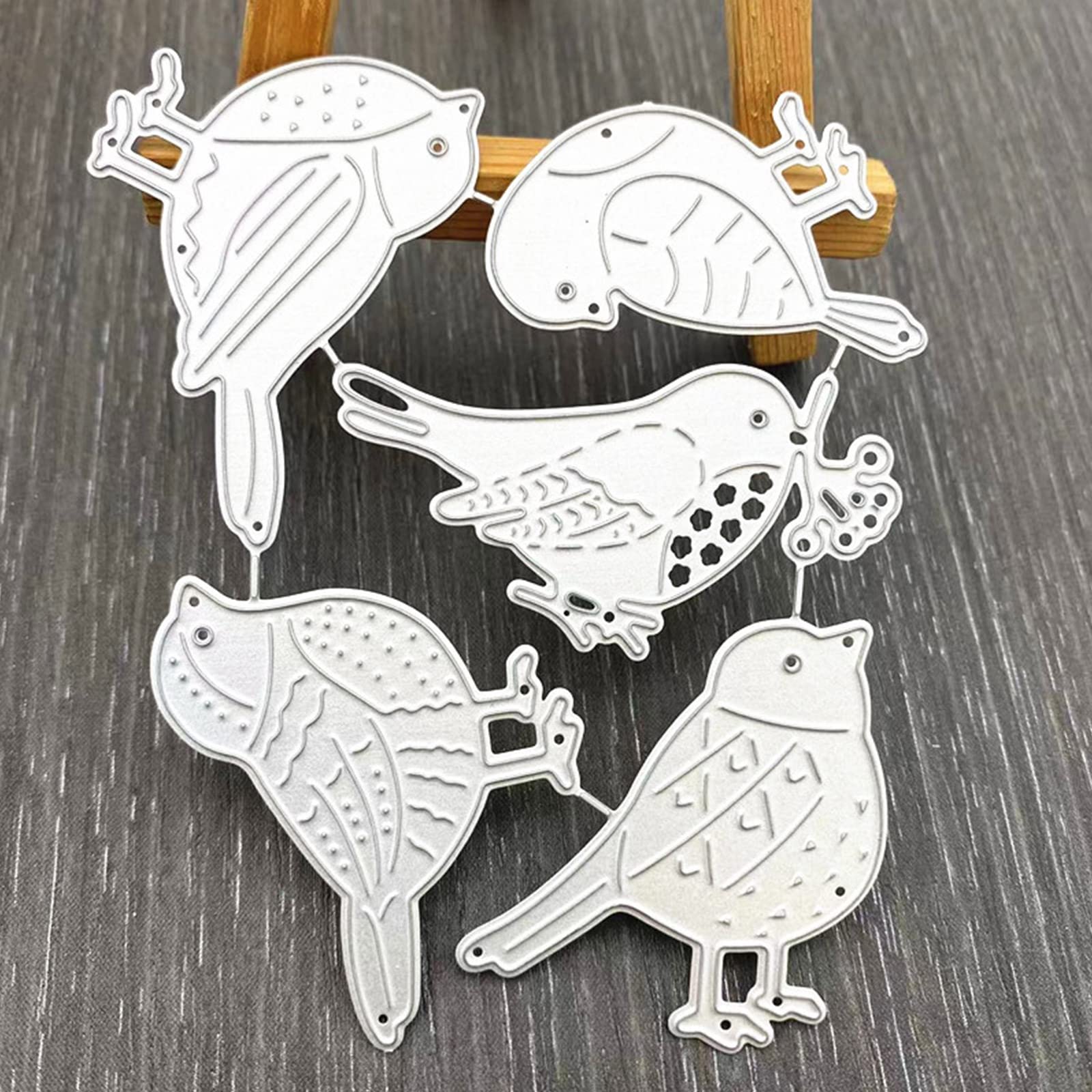 Fustelle in metallo con corvi neri, set di stencil per goffratura a forma di uccellini di Halloween, per decorazioni fai da te L7o6, biglietti, scrapbooking o dolcetto