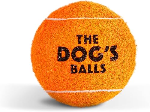 Miniatura 8 de The Dog's Balls, Pelota de tenis para perros, paquete de 12 unidades, juguete fuerte para entrenamiento de agilidad, entrenamiento de cachorros,