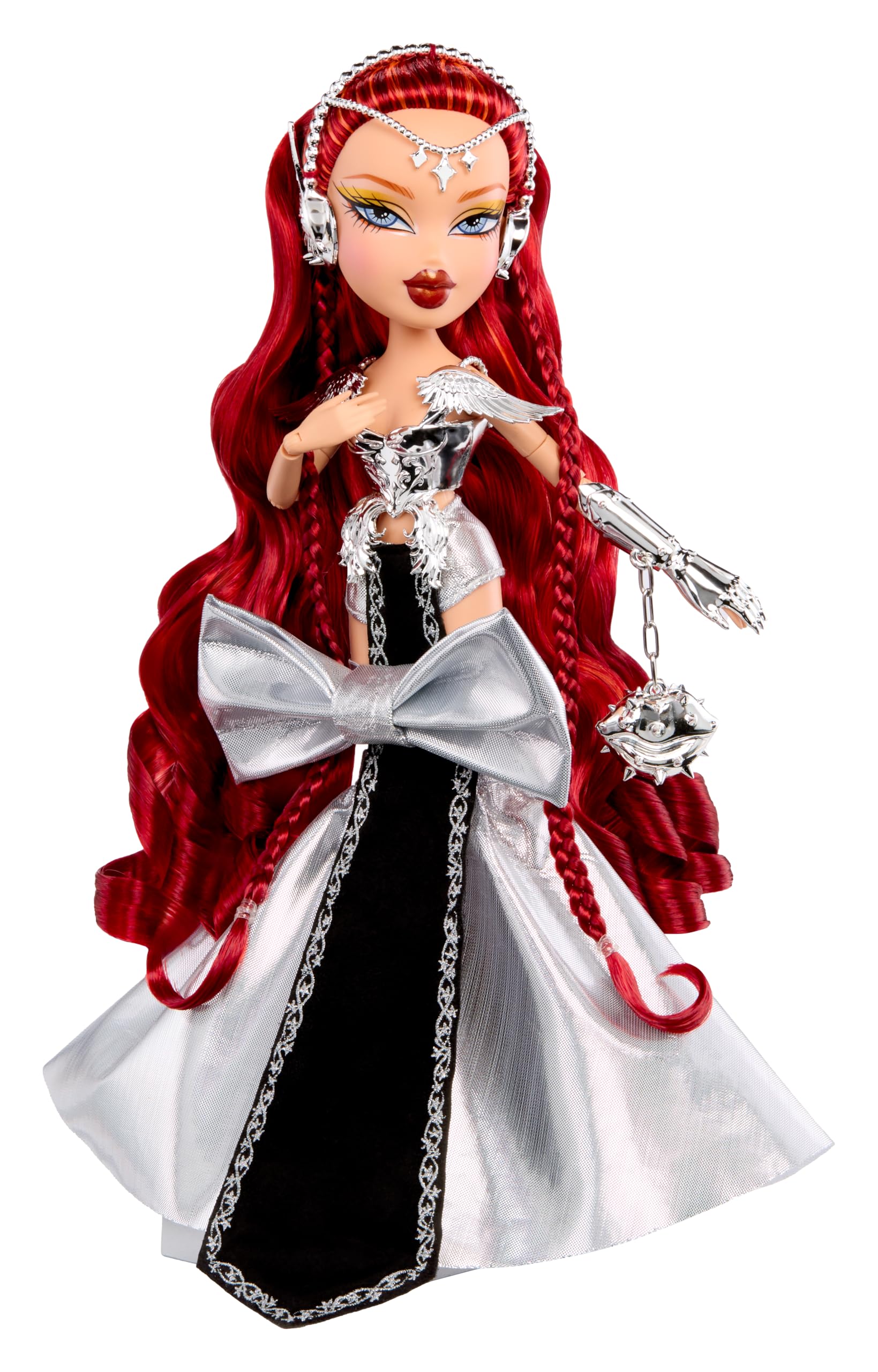 Bratz Bratzaversary Gaia lalka kolekcjonerska 25-lecia z ubrankiem akcesoriami opakowaniem ekspozycyjnym podstawką