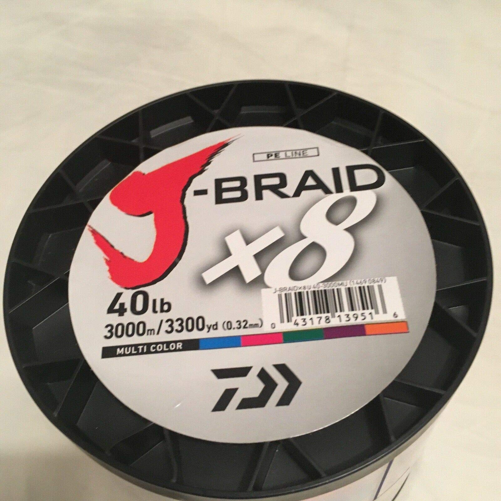 Daiwa J-Braid X8, 1500m Multi Colour - geflochtene Angelschnur