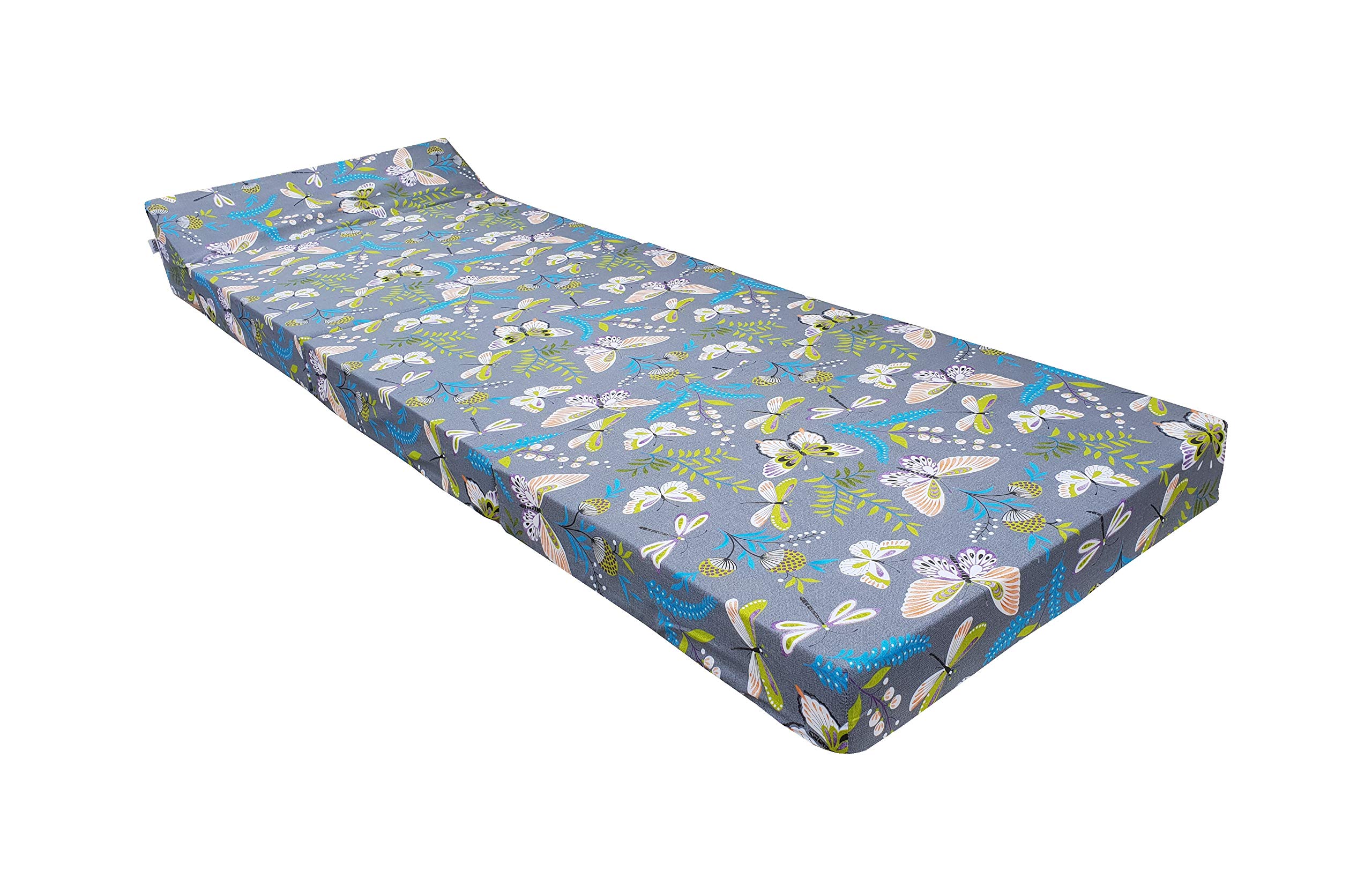Natalia Spzoo Klappmatratze Bettsessel Schlafsofa Faltmatratze 200 x 70 x 10 cm Baumwolle (001)