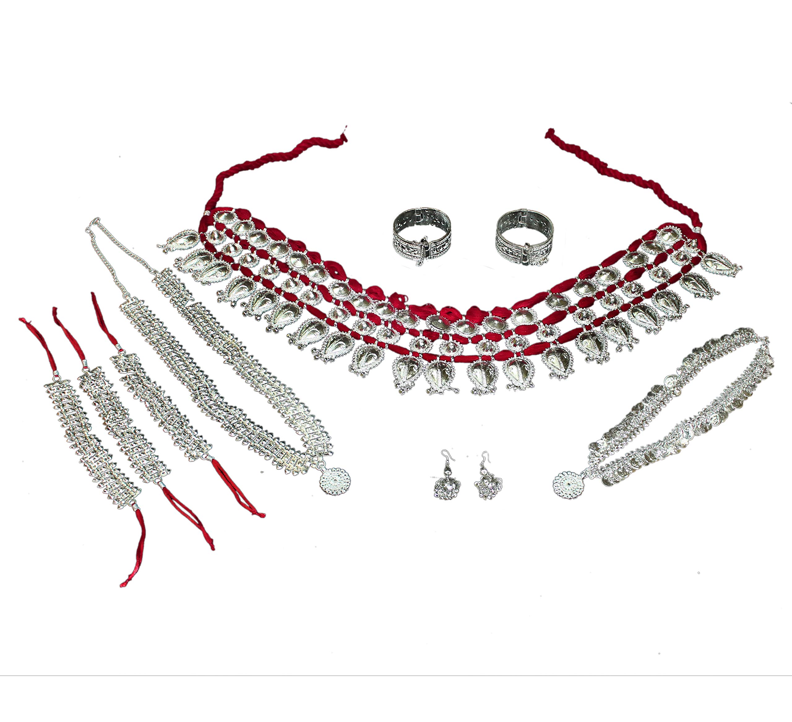 Kaku Fancy Dresses Odissi Jewellery/Mohiniyattam Jewellery/Folk Dance Performances Accessories -Multicolor, Free Size, For Girls (B07TV3LSTG) Amazon Price History, Amazon Price Tracker