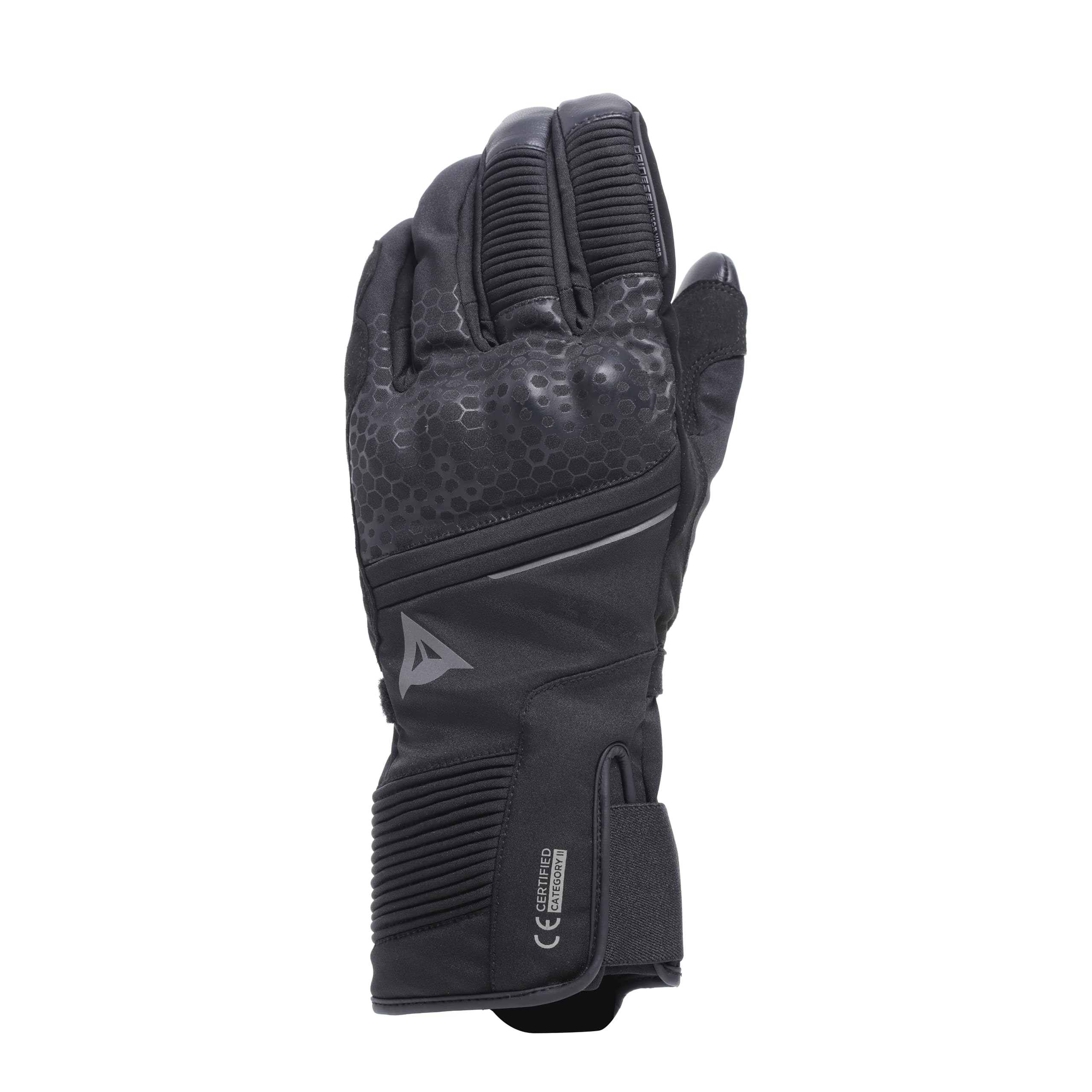 DAINESE - Tempest 2 D-Dry® Long Gloves, Guanti Moto Invernali, Touring, Impermeabili, Touchscreen, Man, Nero, XS