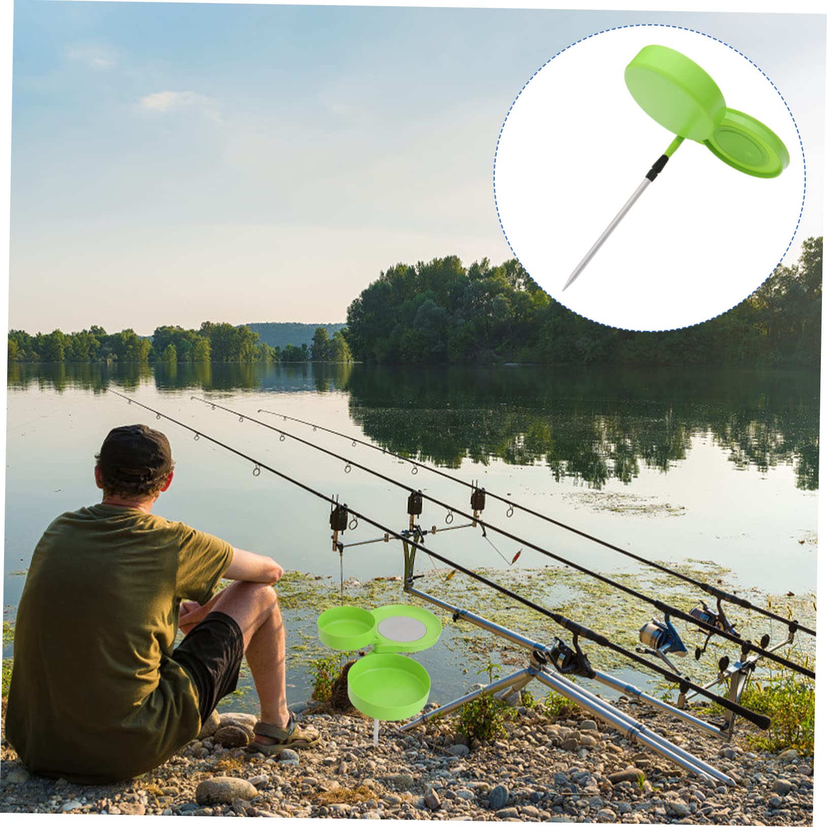Scatola per Pesca Inserto di Terra, Plastica Resistente, Divisori per Organizzazione, Colori Vivaci, Compatta per Attrezzatura da Pesca e attività all'Aperto