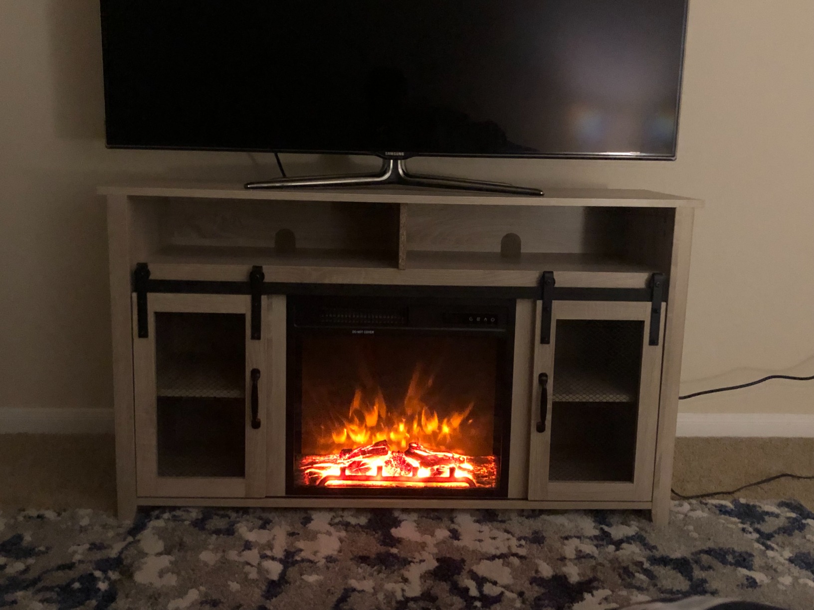 50/mo Finance ENSTVER TV Stand for TVs up to 55" with Electric