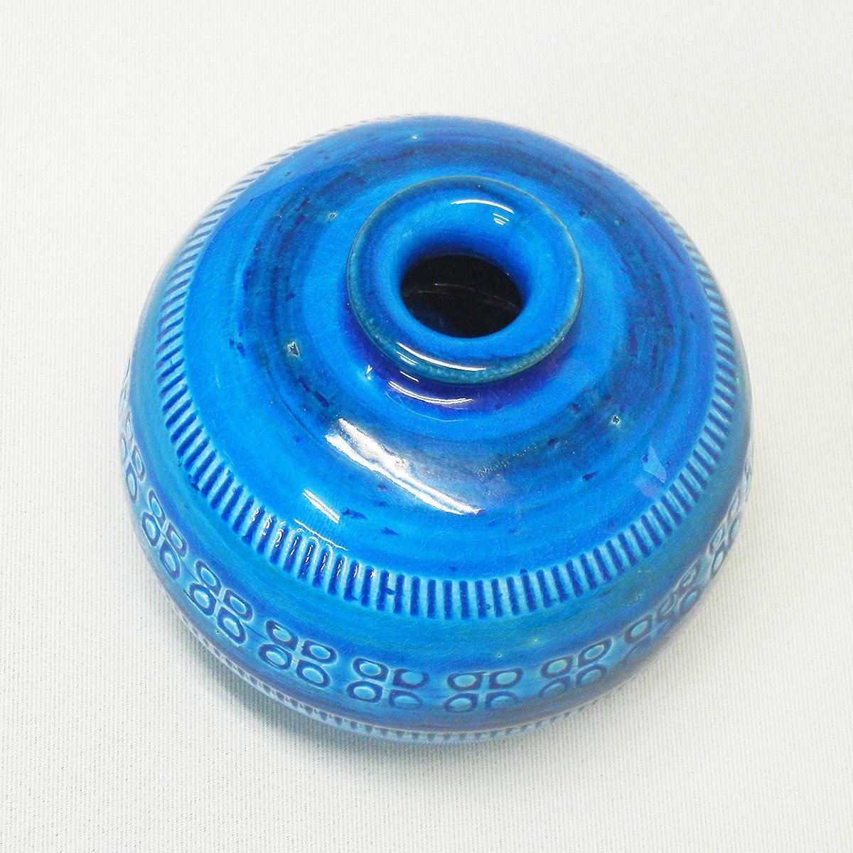 Amazon.co.jp: 【BITOSSI（ビトッシ社） リミニブルー】 花瓶 Φ10xH9cm