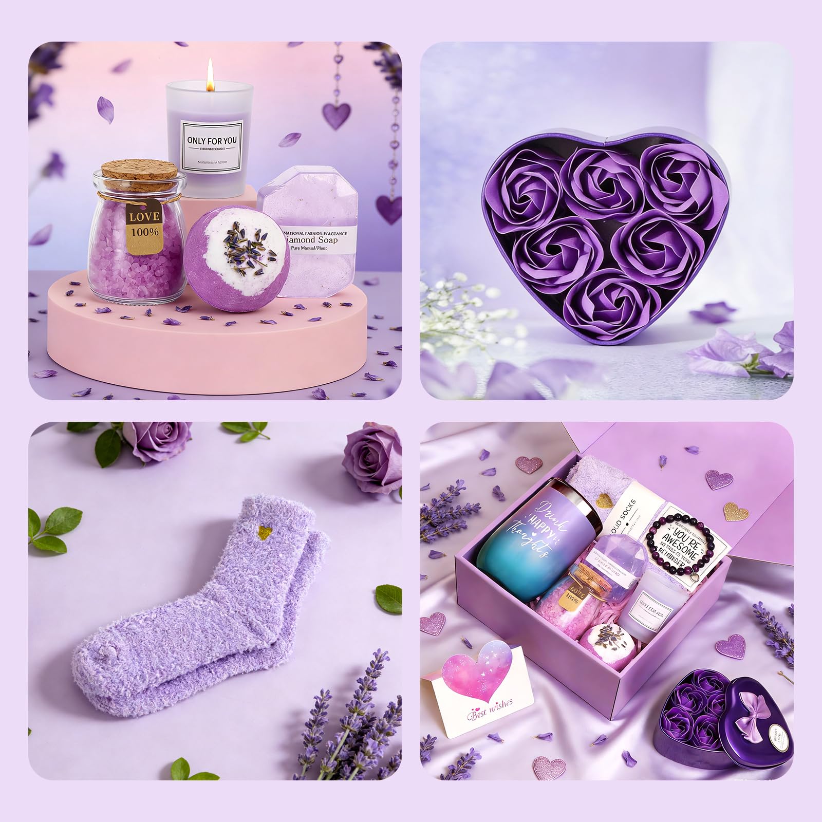 Geschenke für Frauen, Geburtstagsgeschenk für Frauen, Geschenk Freundin Geburtstag Valentinstag Muttertag Geschenkset Entspannung
