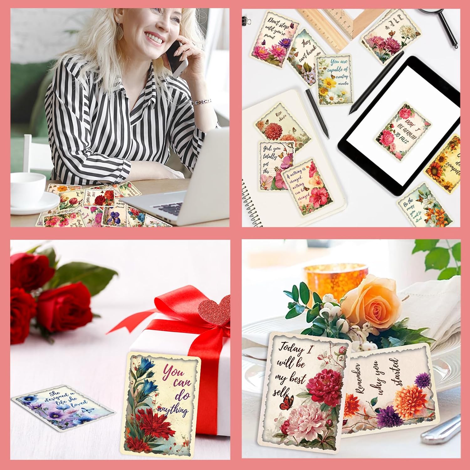 Small Inspirational Cards 2.5x3.5 Encouragement Quote 50 Pcs image 5