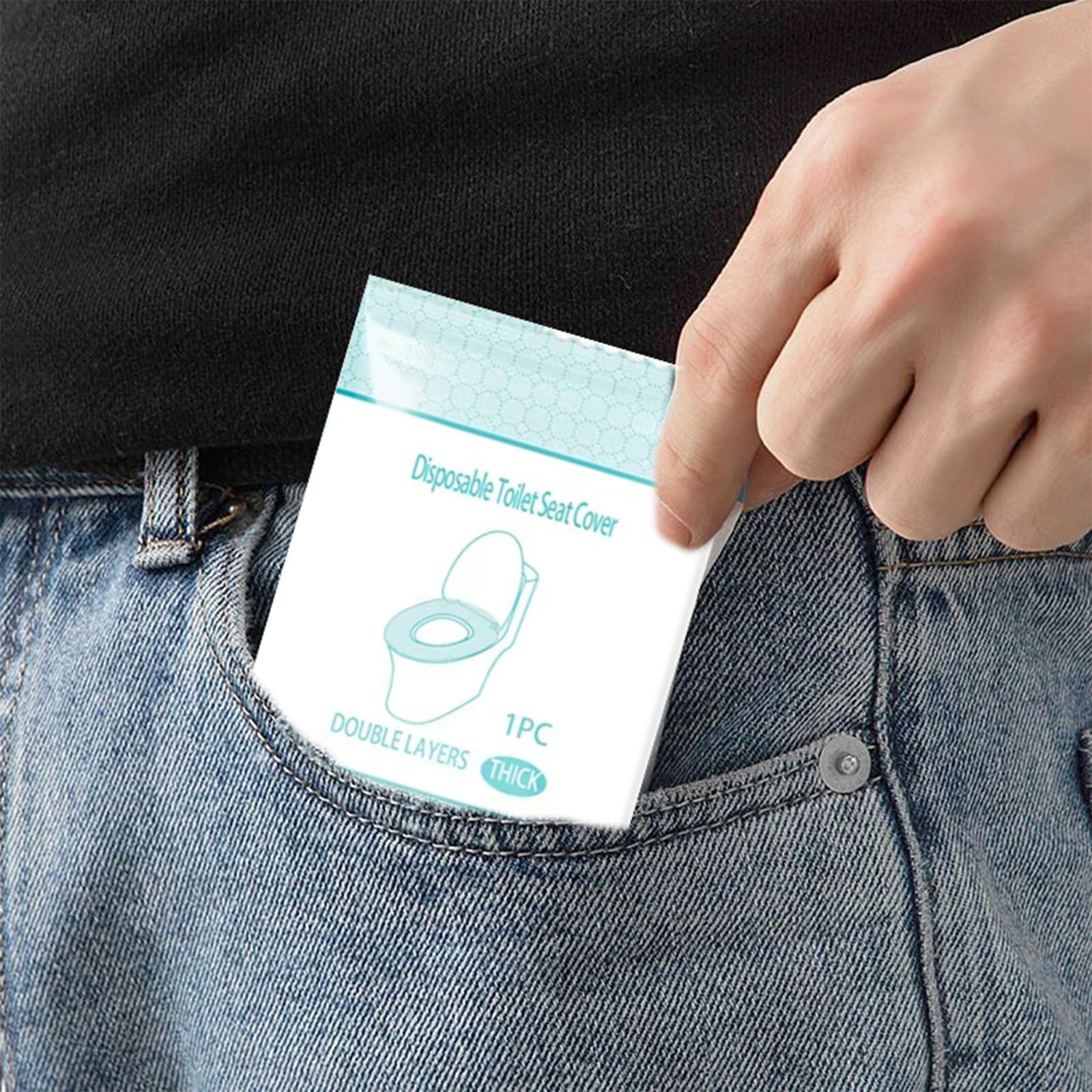 Coprisedile Wc Usa E Getta - Confezione Da 20 Pezzi Singoli Per Viaggi E Bagni Pubblici - Foto 4