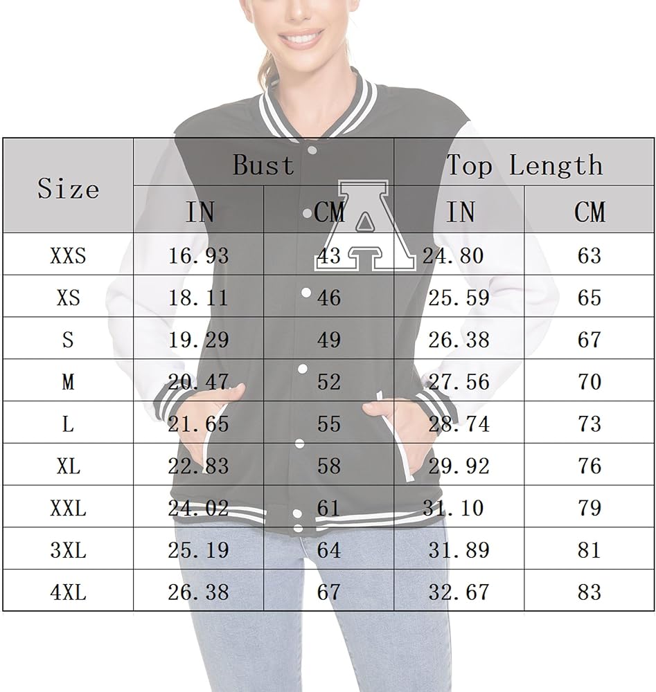 Amazon.com: BAICAIYU Women's Baseball Varsity Jacket Men's