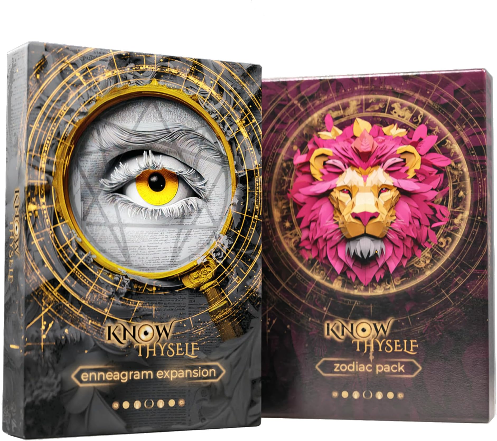 Know Thyself Game Expansion Set 1: Enneagram & Zodiac Pack - 40 Conversation Cards for Deeper Self-Discovery, Adult Conversation Starters with Deep Questions & Archetype Cards (Requires Base Game)