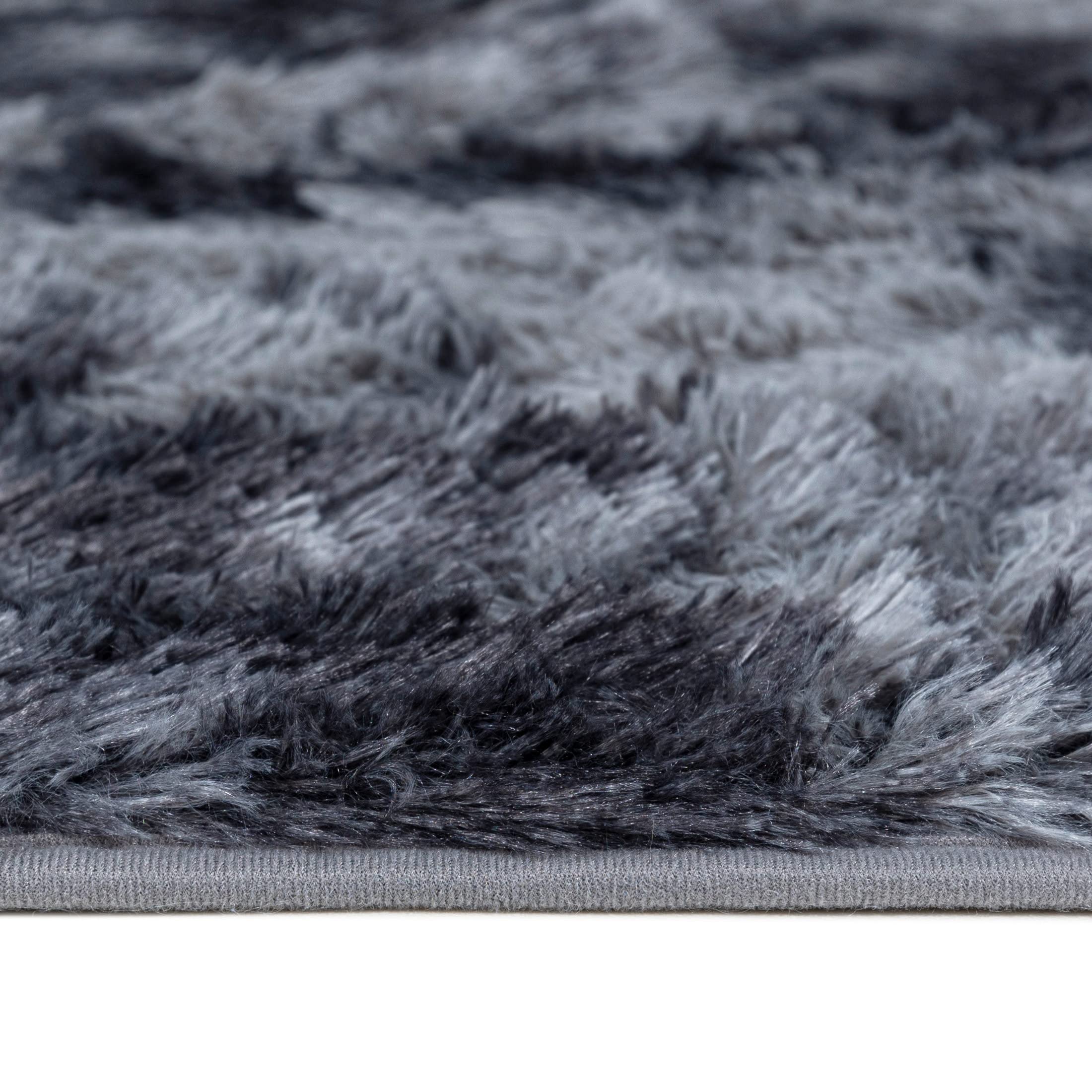 Carpeto Rugs Tappeto Salotto Moderno Peloso - Tappeto Camera da Letto Morbido - Tappeto Cameretta Grande - Tappeti Moderni Soggiorno Pelo Lunga - Grigio - 200 x 300 cm