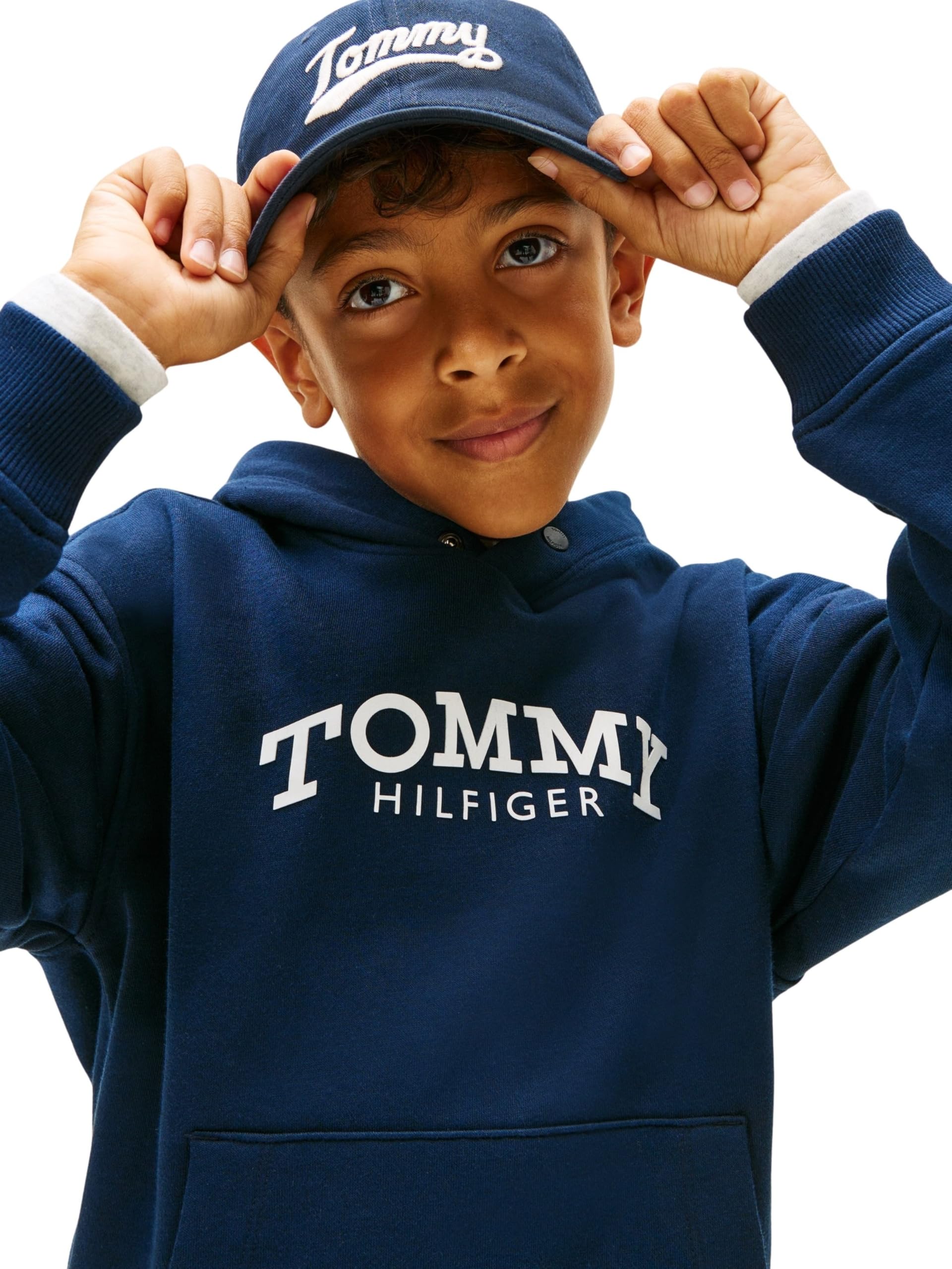 Tommy Hilfiger Monotype Print Hoodie Kb0kb10028 Sweat à Capuche Garçon (Lot de 1)