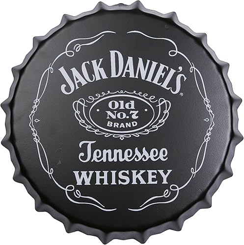 A.F.N.A.L Letrero de metal Tapa decorativa de botella colgante de whisky para el hogar y el bar, decoración de placa de hojalata vintage para cueva