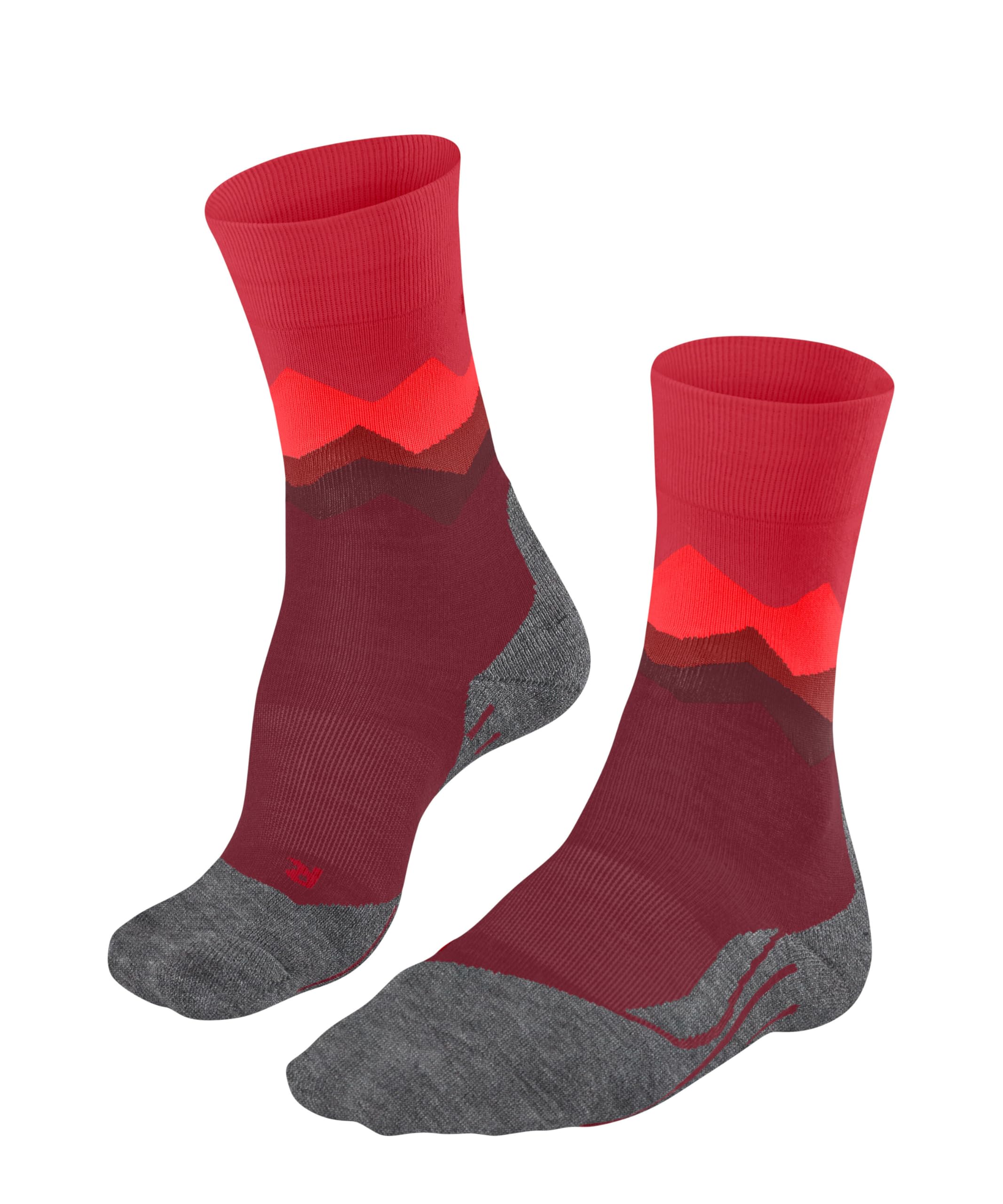 FALKE Men's TK2 Explore M So Wool Thick Anti-Blister Hiking Socks 1 Pair, Red Ruby 8830, 11-12.5