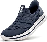 ODCKOI Men's Slip On Shoes Breathable Hands Free Walking & Running Shoes for Gym, Work & Daily Use Without Lightweight Cushion No Tie Design Laces Sports Sneaker