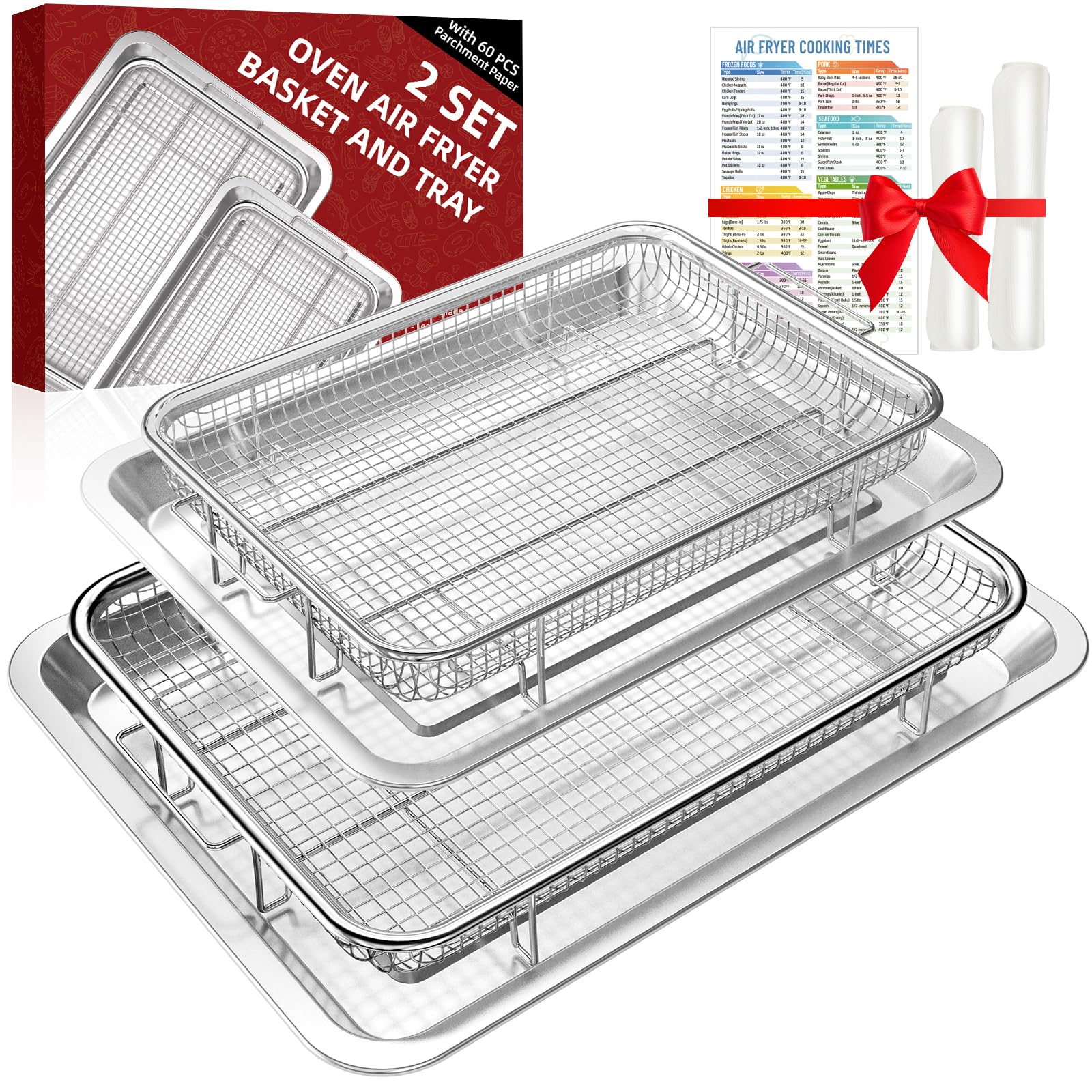 DEGOVIN Oven Air Fryer Basket Set