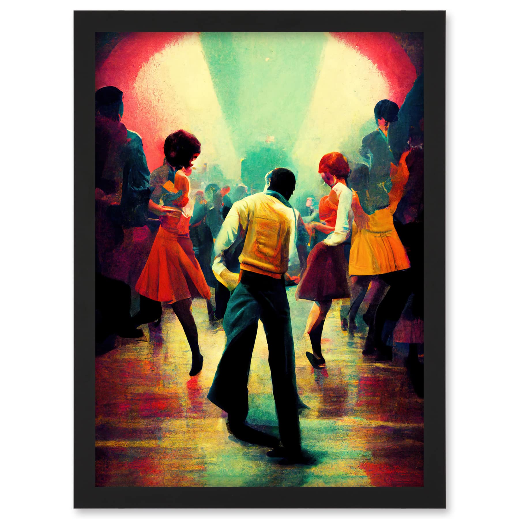 Doppelganger33 LTD Northern Soul Music Retro Sixties Artwork Framed A3 Wall Art Print