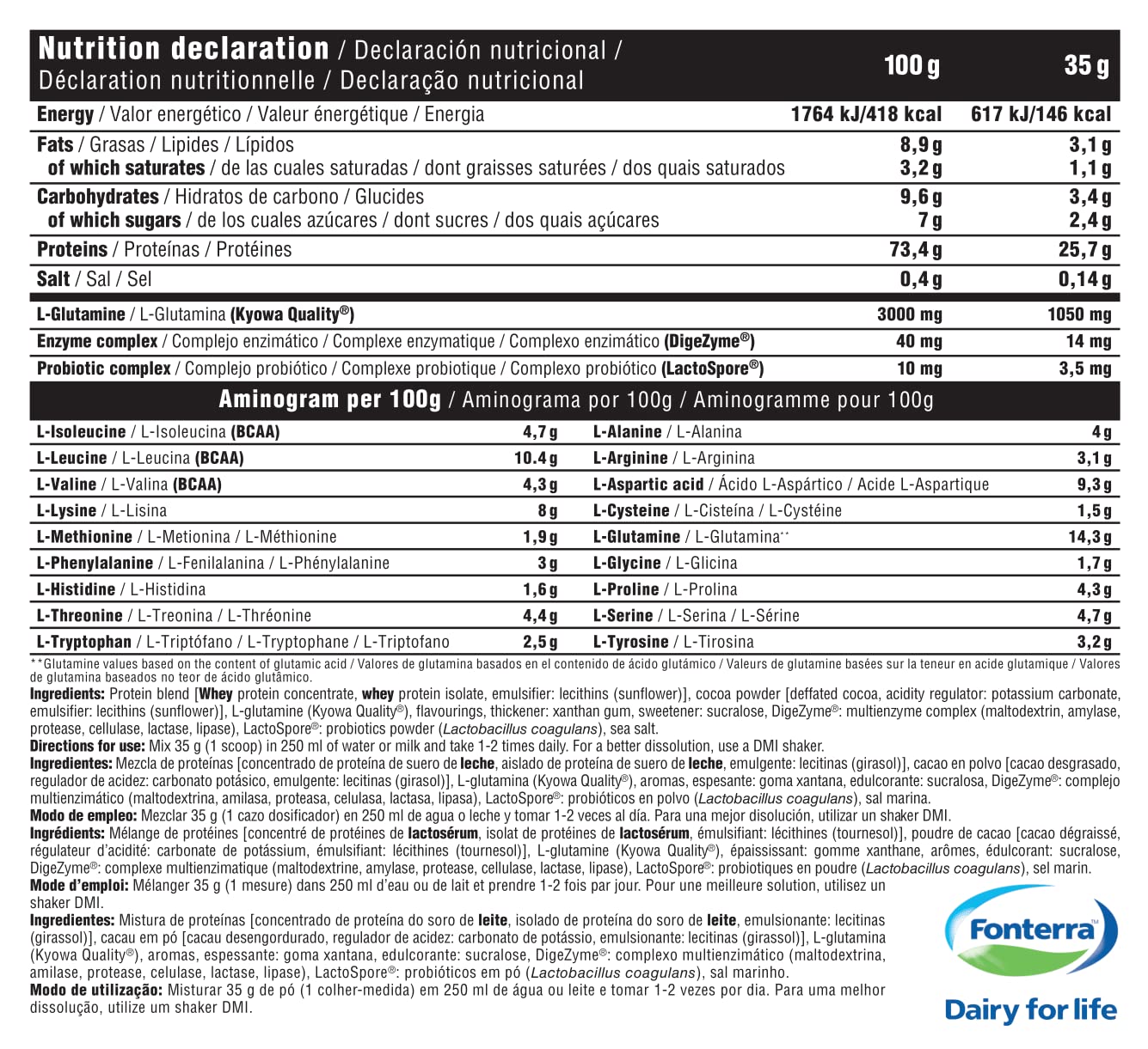 DMI Proteína ESSENCE PRO WHEY - Proteína de Suero con DigeZyme® y LactoSpore® (2 Kg, Milk Chocolate)