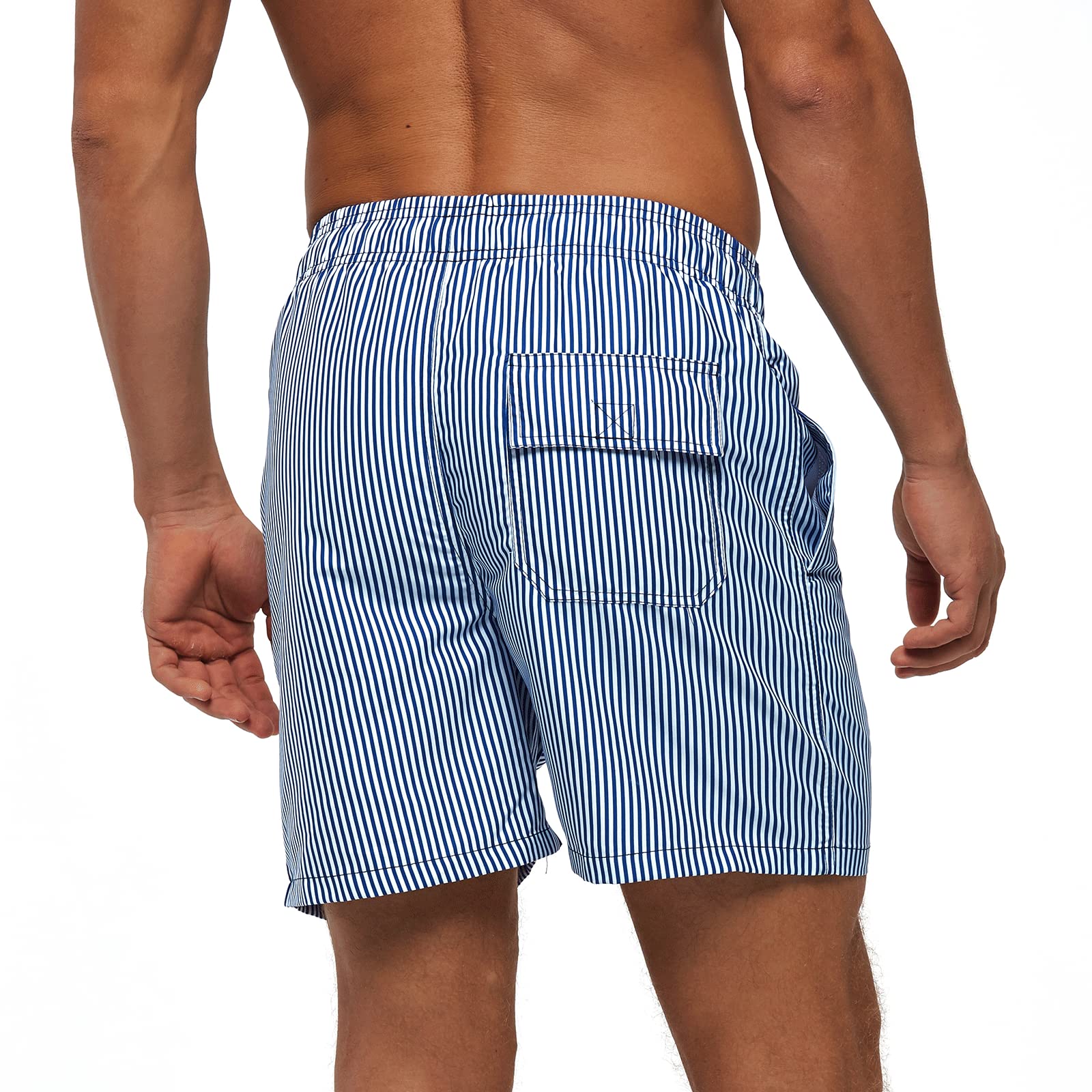 TMEOG Costume Uomo Mare Pantaloncini Casual, Costumi da Bagno Uomo Surf Lungo Costume da Spiaggia Piscina Pantaloncino Estivo con Tasche e Coulisse Regolabile