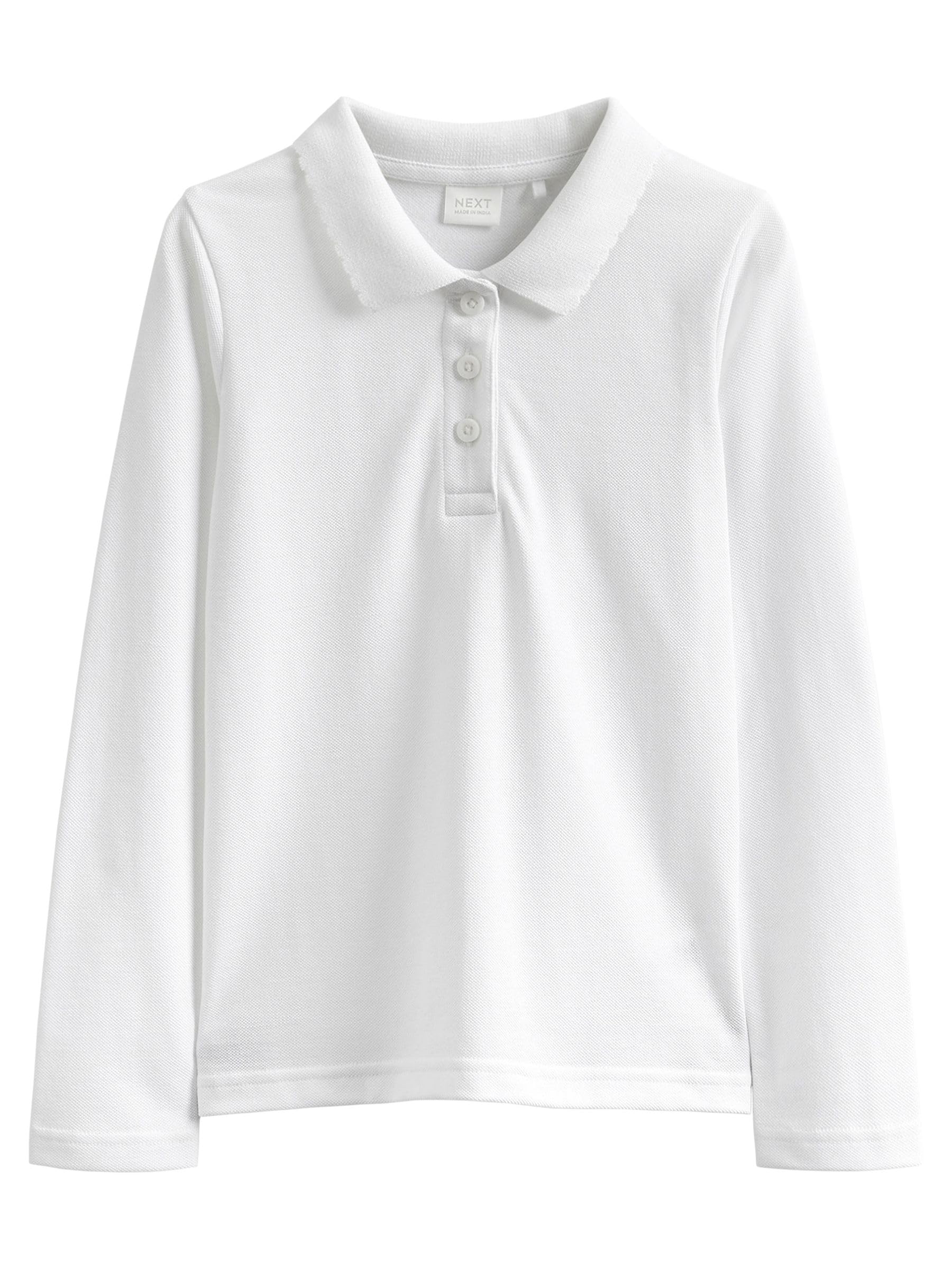 NEXT Fille Polo pour l’école Regular à Manches Longues 100% Coton, Lot de 5