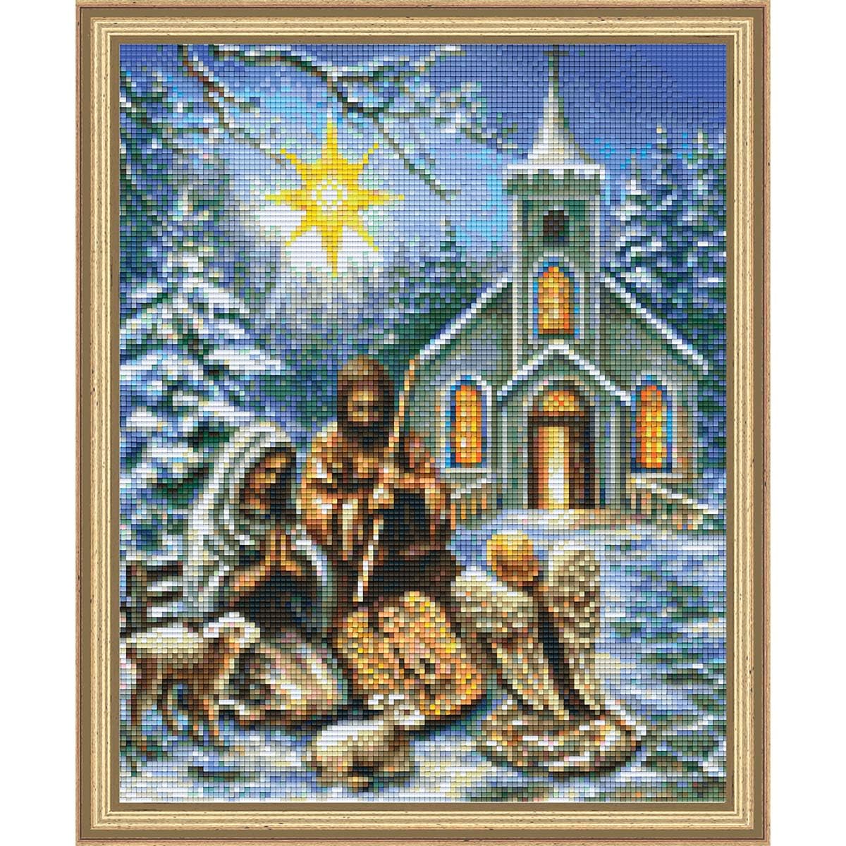PixelHobby Nativity Kit & Frame Mosaic Art Kit