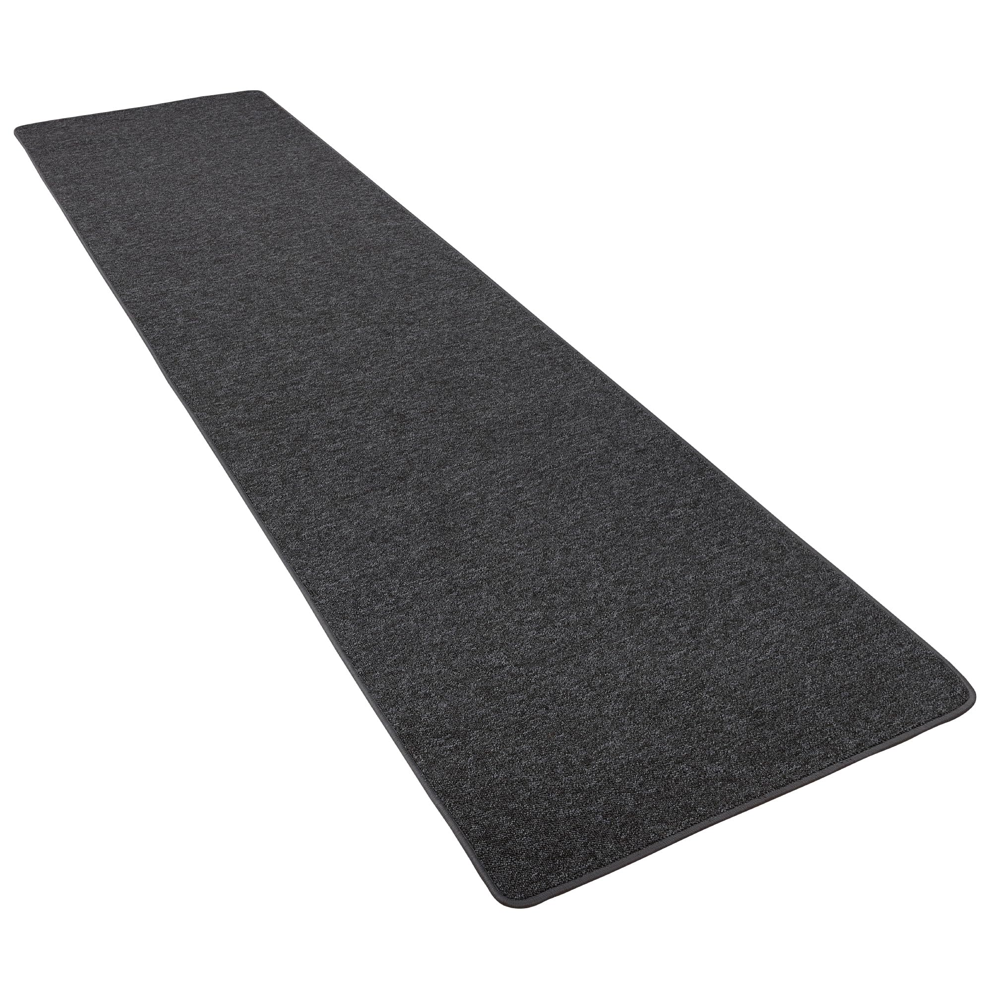 Snapstyle Feinschlingen Läufer Velour Teppich Strong Schwarz Grau in 9 Größen