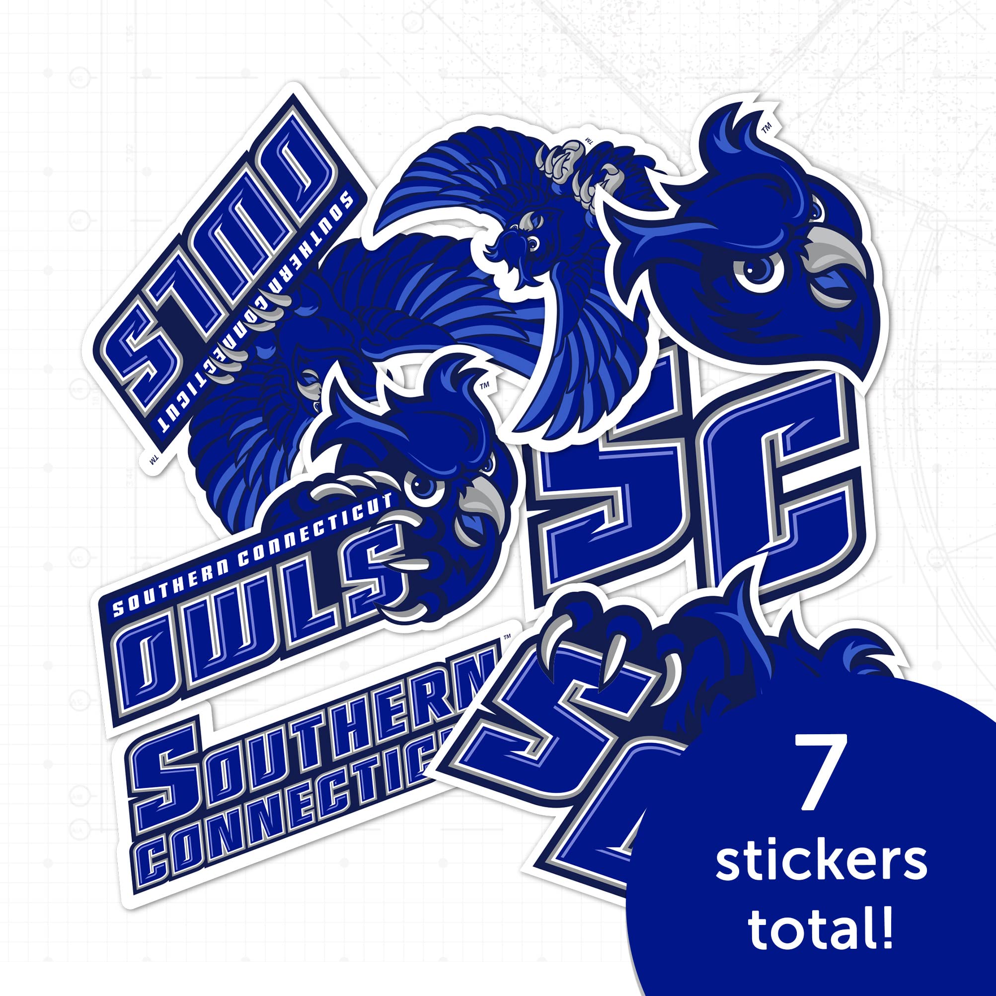 Southern Connecticut State University Sticker Decal Sheet – For Laptop, Water Bottle, Car & Crafts - View #13
