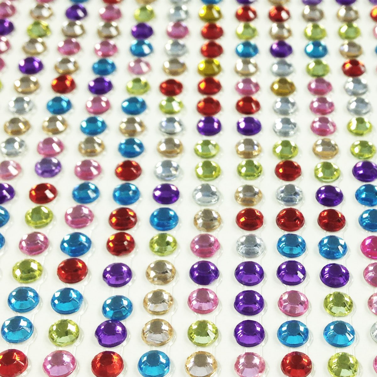 Wrapables 846 pezzi adesivi strass cristallo diamante adesivo, 4 mm, multicolore