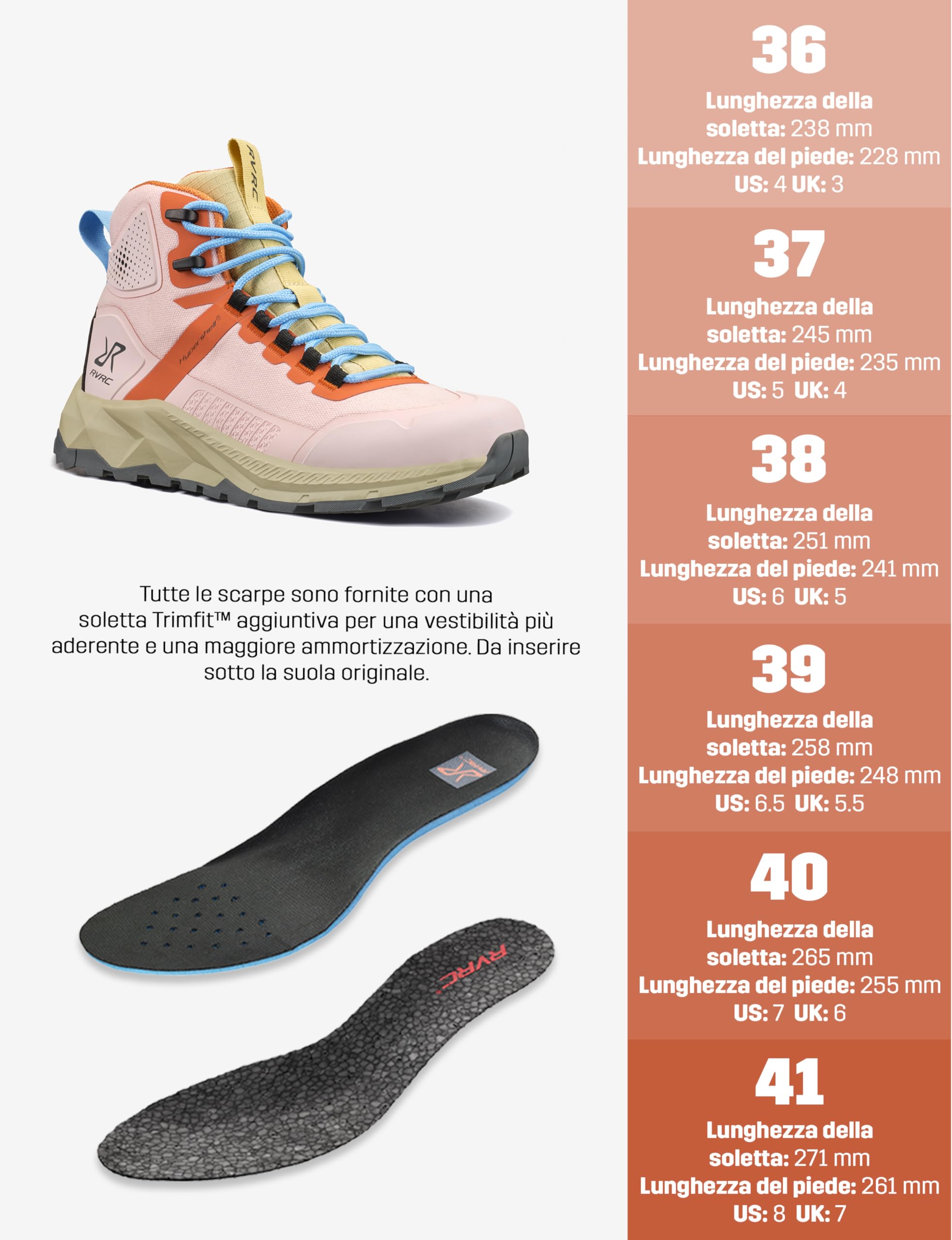 RevolutionRace Phantom Trail Mid Waterproof Hiking Boots da Donna, Scarpe da Trekking Impermeabili per Tutte le Attività All'aperto