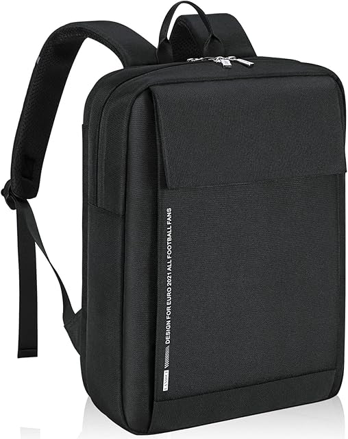 LANDICI Laptop Backpack Rucksack for Men Women, Travel Slim Waterproof Carry on Computer Rucksack with Laptop Compartment, Work Bag for Business/College/School/Teens, Fits 14-15.6 Inch Laptop-Black