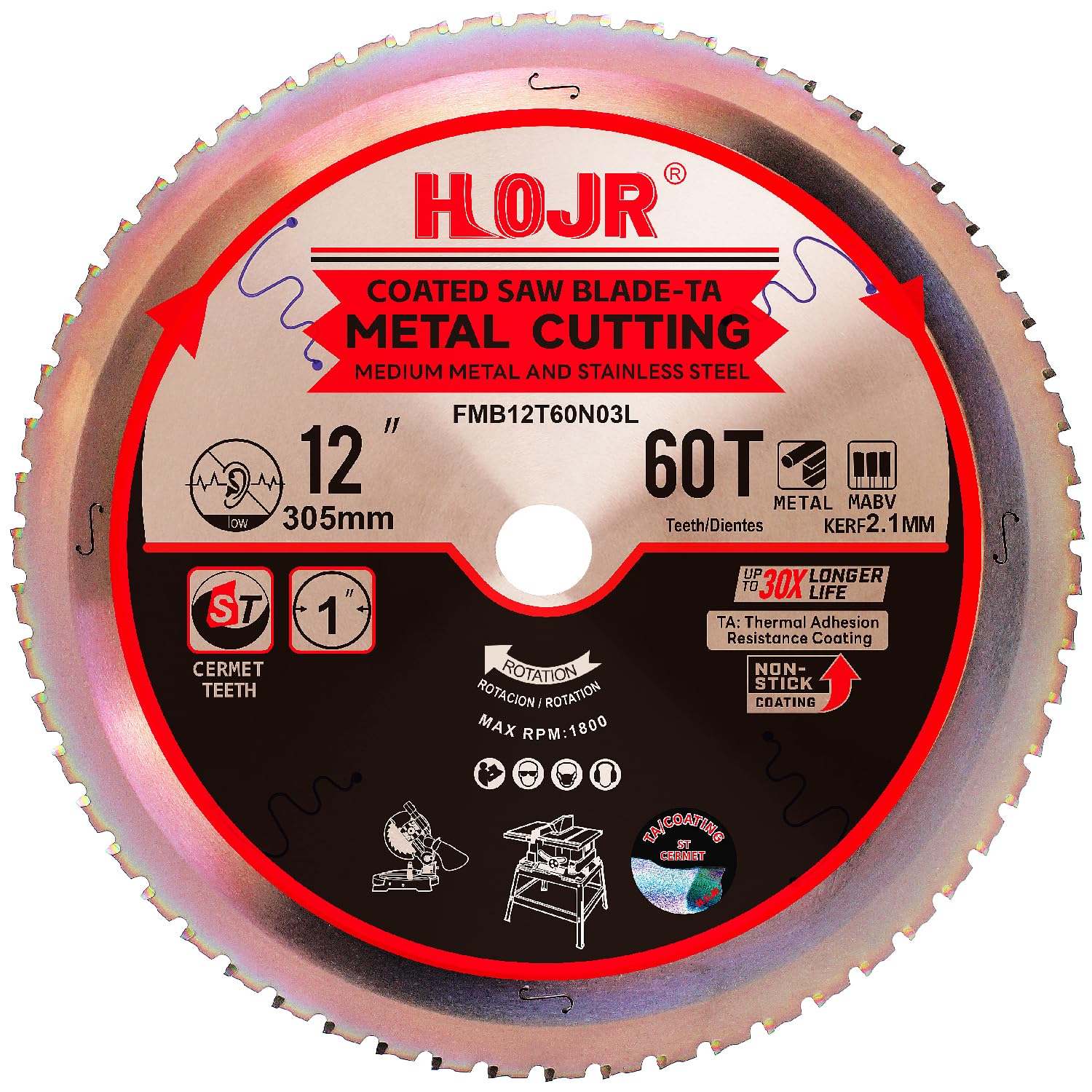 Metal Cutting Circular Saw Blade - 60 Tooth -1 Metal Cutting Circular Saw Blade - 60 Tooth -1