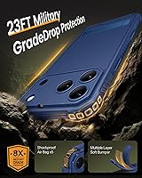 Vista 6 de for iPhone 17 Pro Case Magnetic, Built-in Stand & Compatible with MagSafe & Camera Control Button, [Military Grade Drop Tested] Rugged Protective