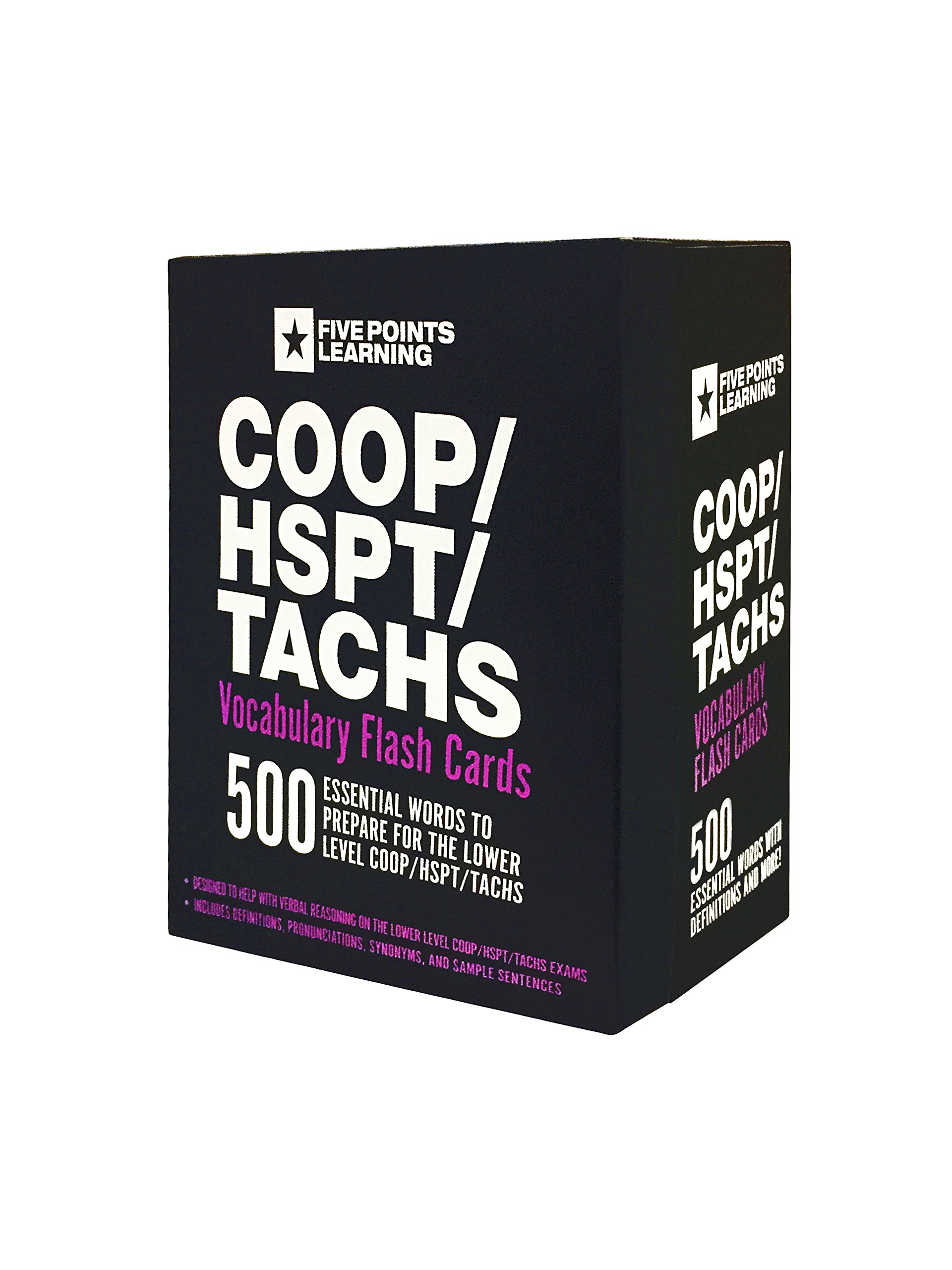 COOP/HSPT/TACHS Vocabulary Flash Cards: 500 Essential Words